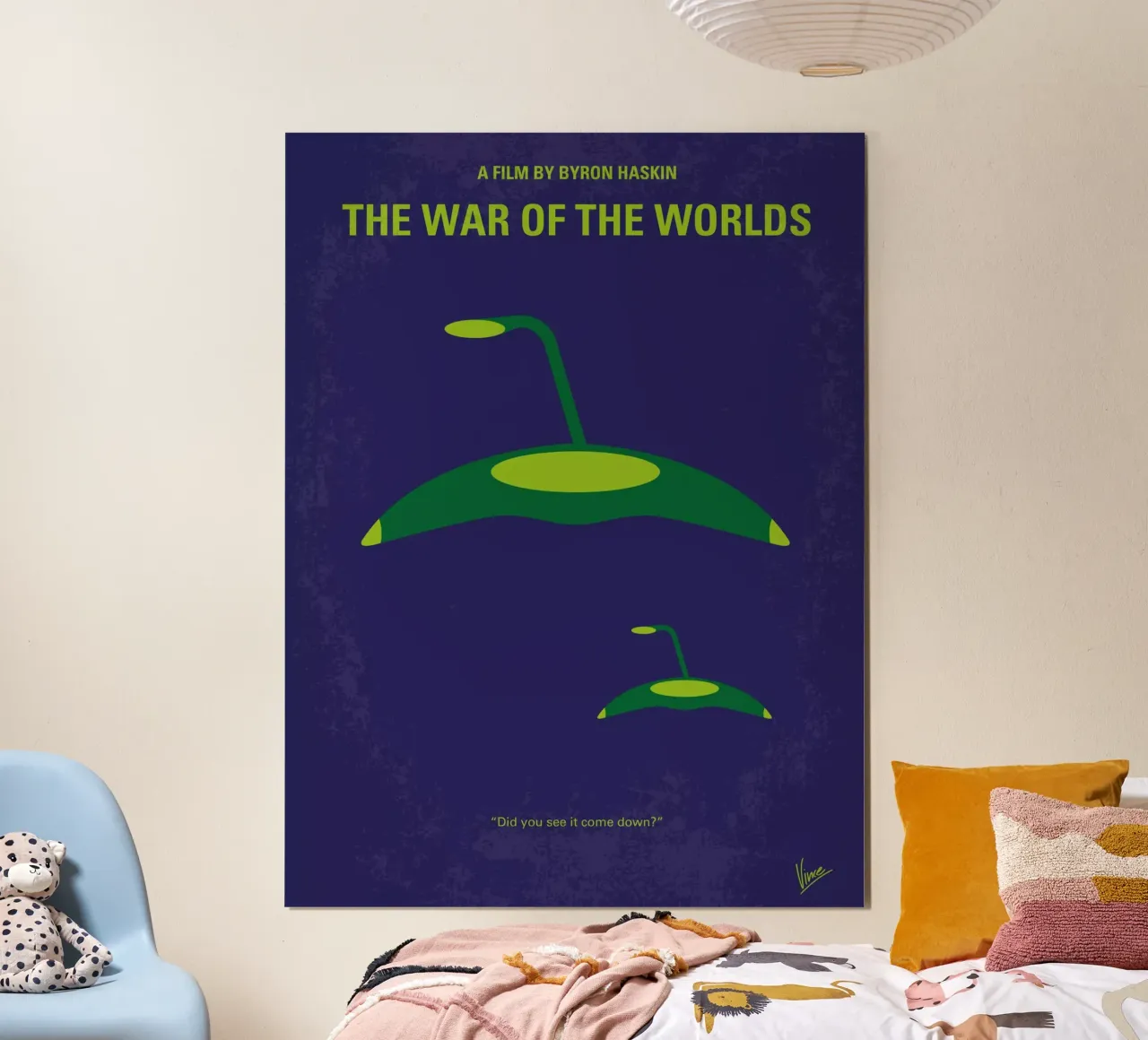 No118 My WAR OF THE WORLDS minimal movie poster poster con telaio in plastica da Chungkong