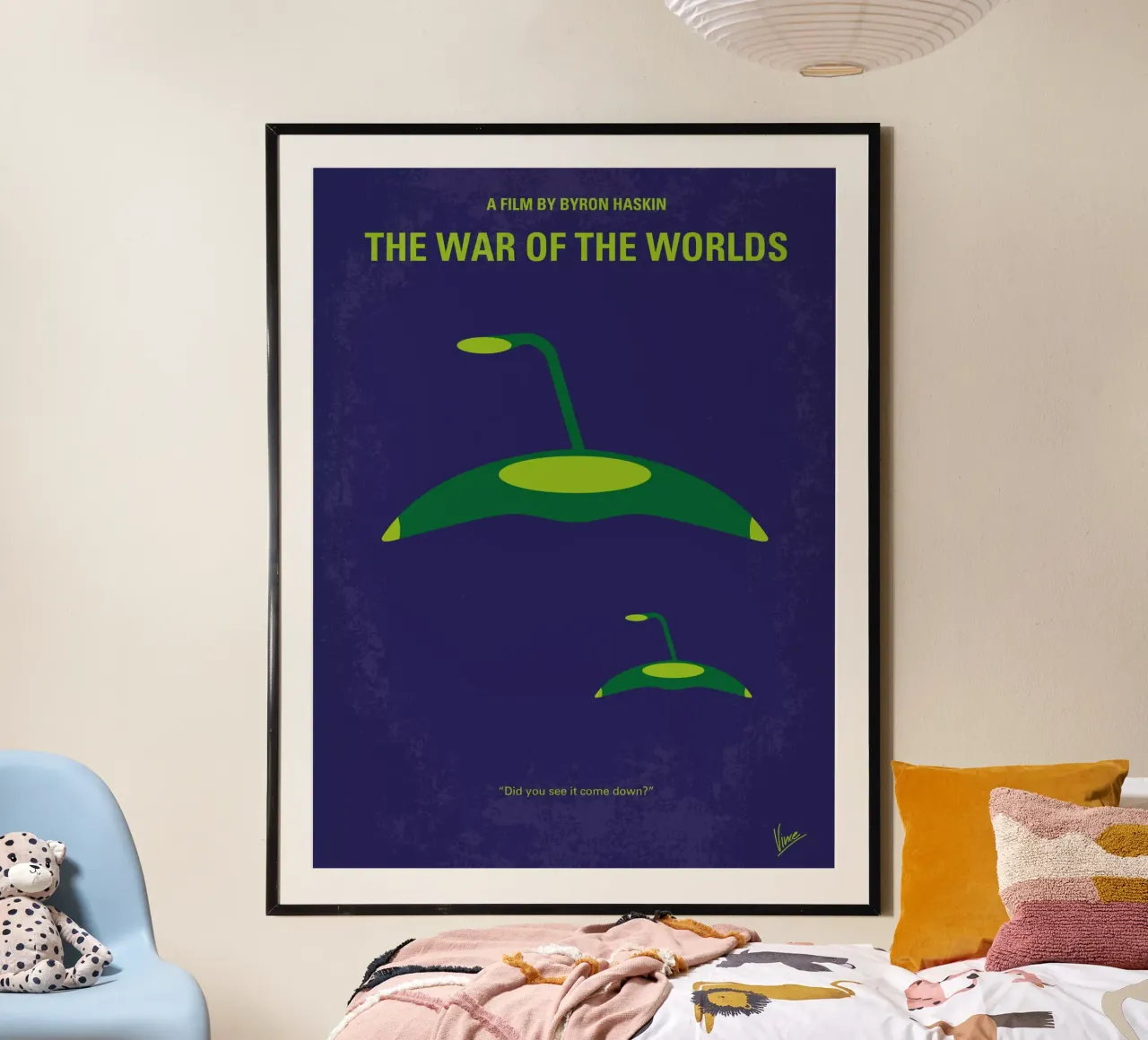 No118 My WAR OF THE WORLDS minimal movie poster poster con telaio in plastica da Chungkong