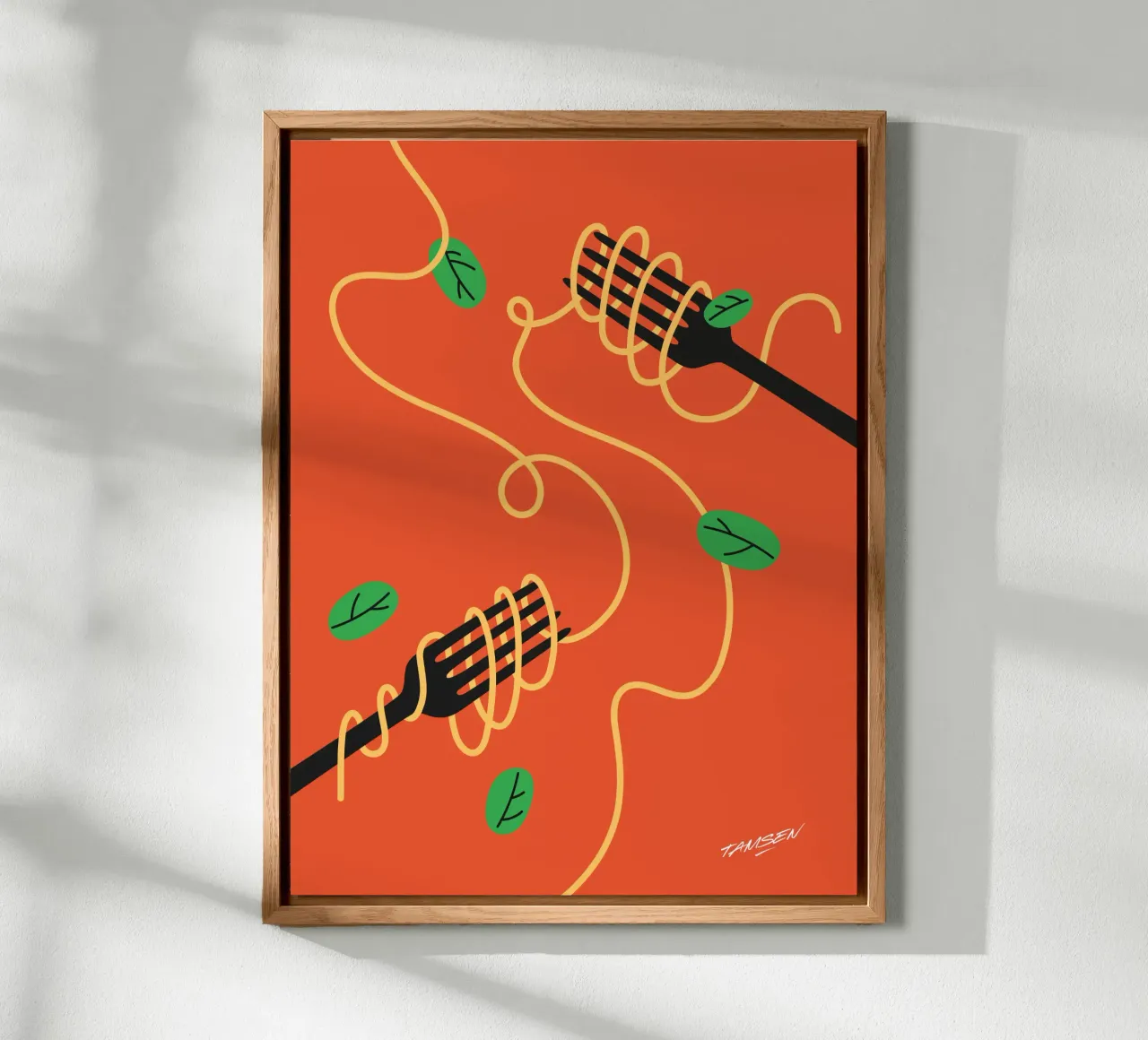 Spaghetti alluminio dibond da Tamsen Design