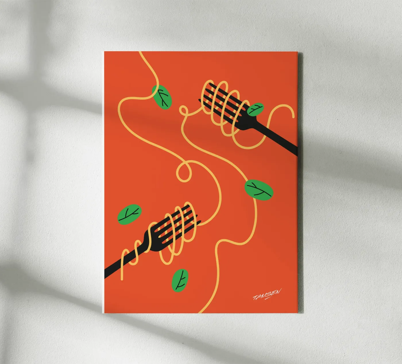 Spaghetti canvas van Tamsen Design