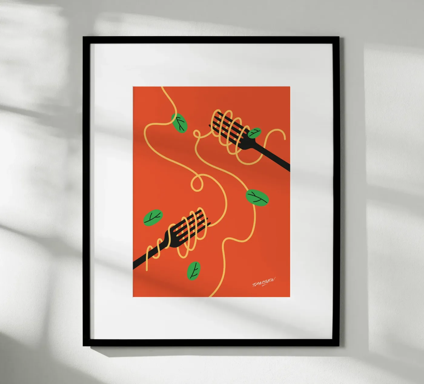 Spaghetti Poster von Tamsen Design