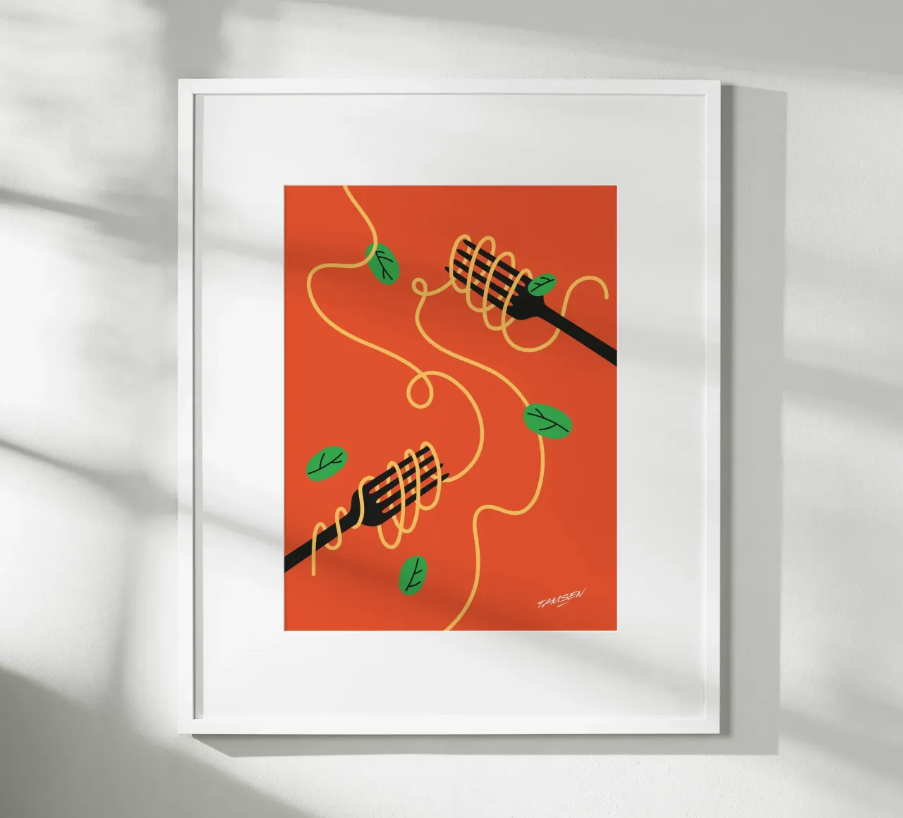 Spaghetti poster de Tamsen Design