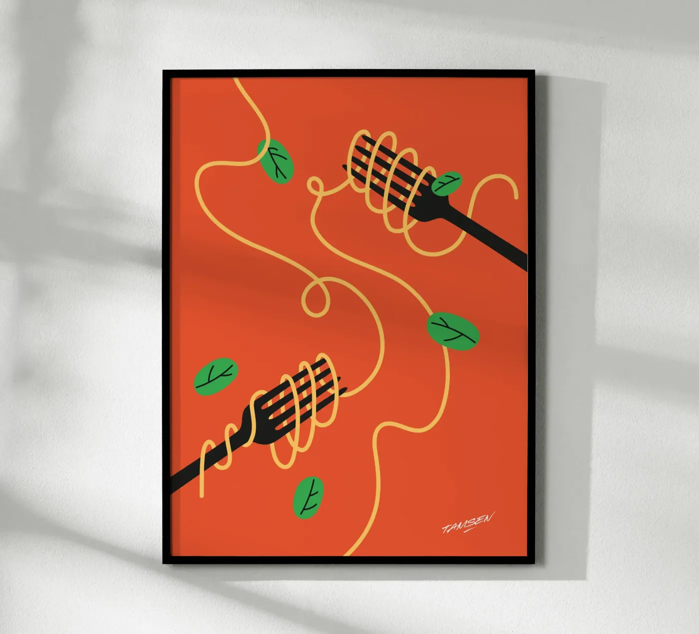 Spaghetti Poster von Tamsen Design