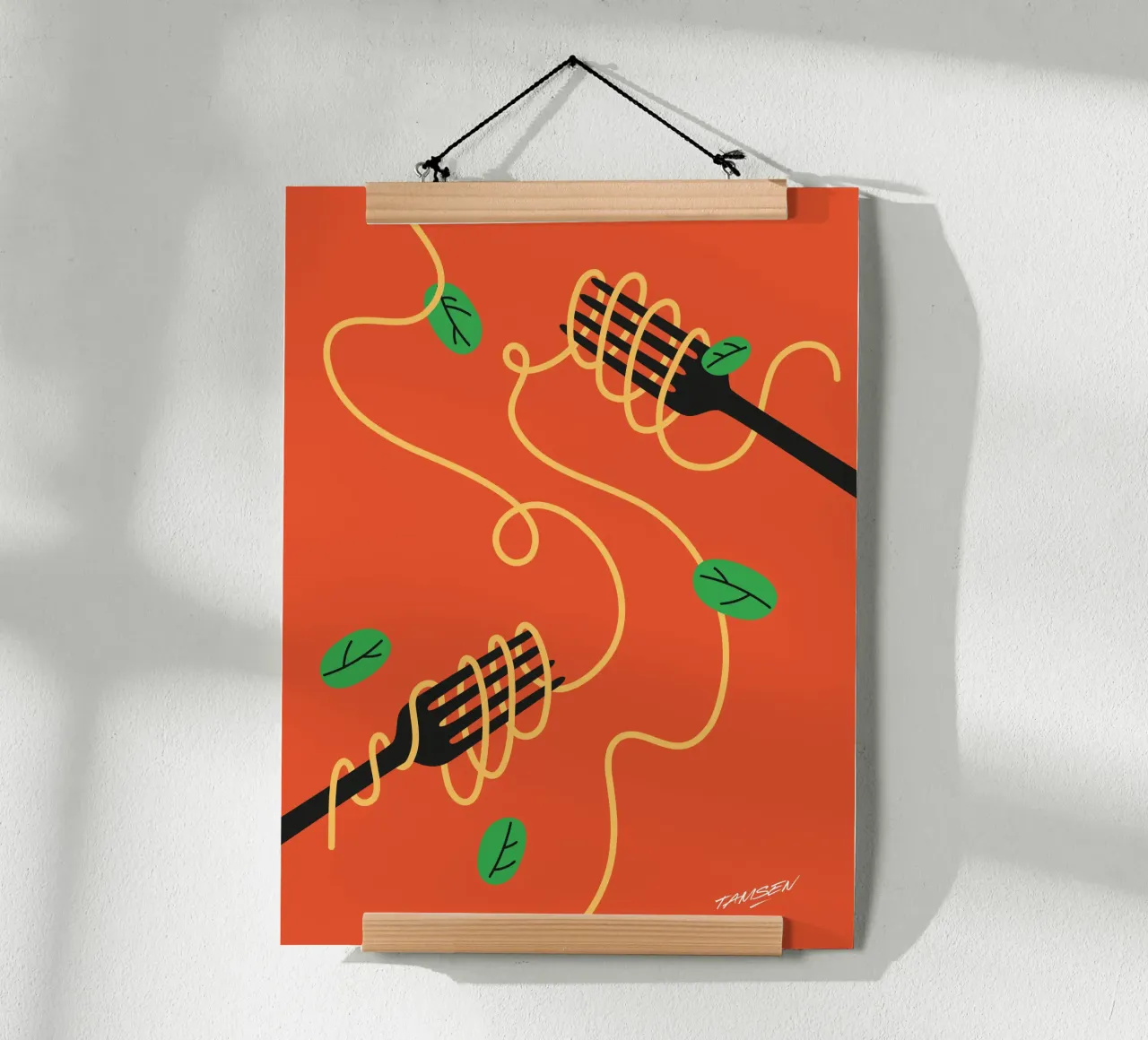 Spaghetti poster de Tamsen Design