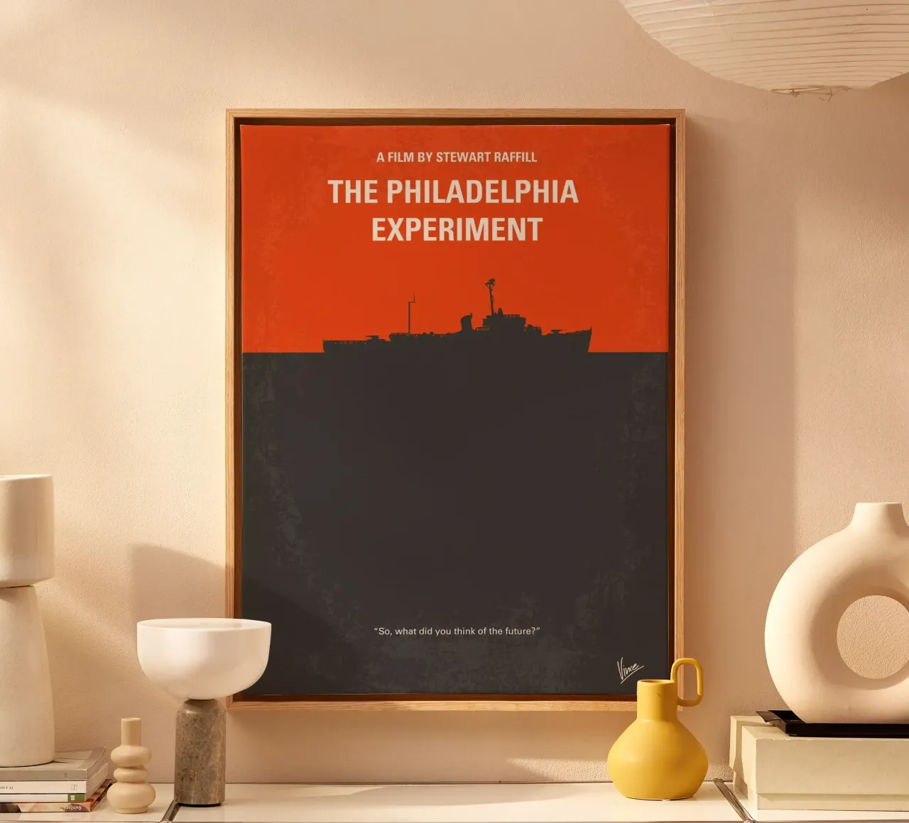 No126 My The Philadelphia Experiment minimal movie poster tela da Chungkong