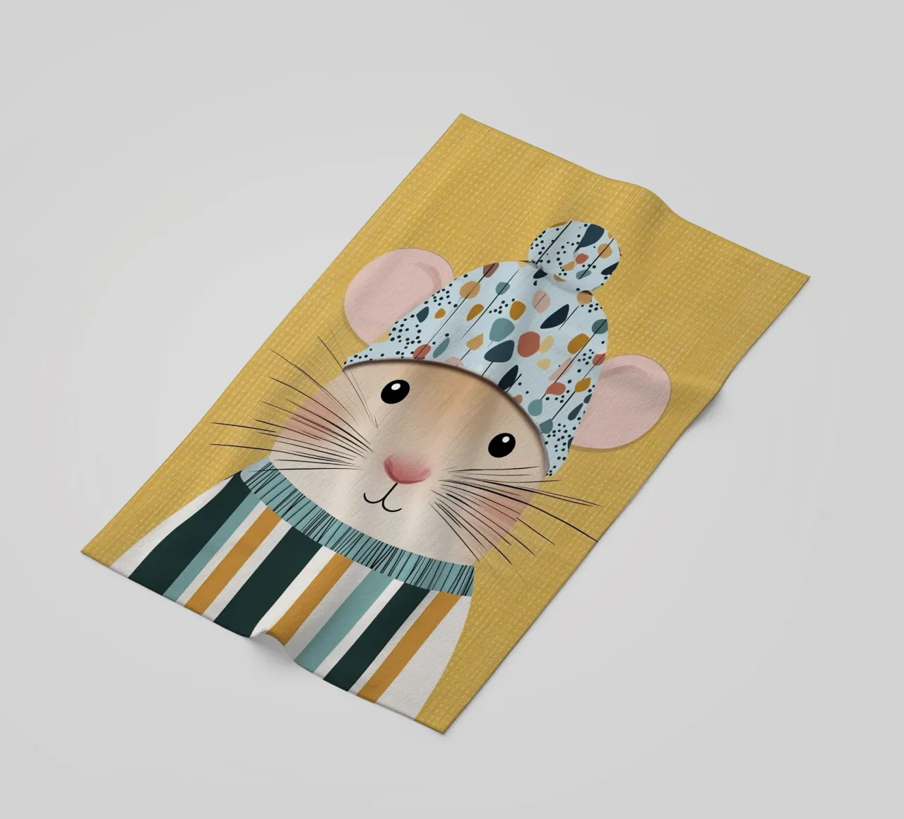 Winter mouse telo mare da Dreamy Nursery