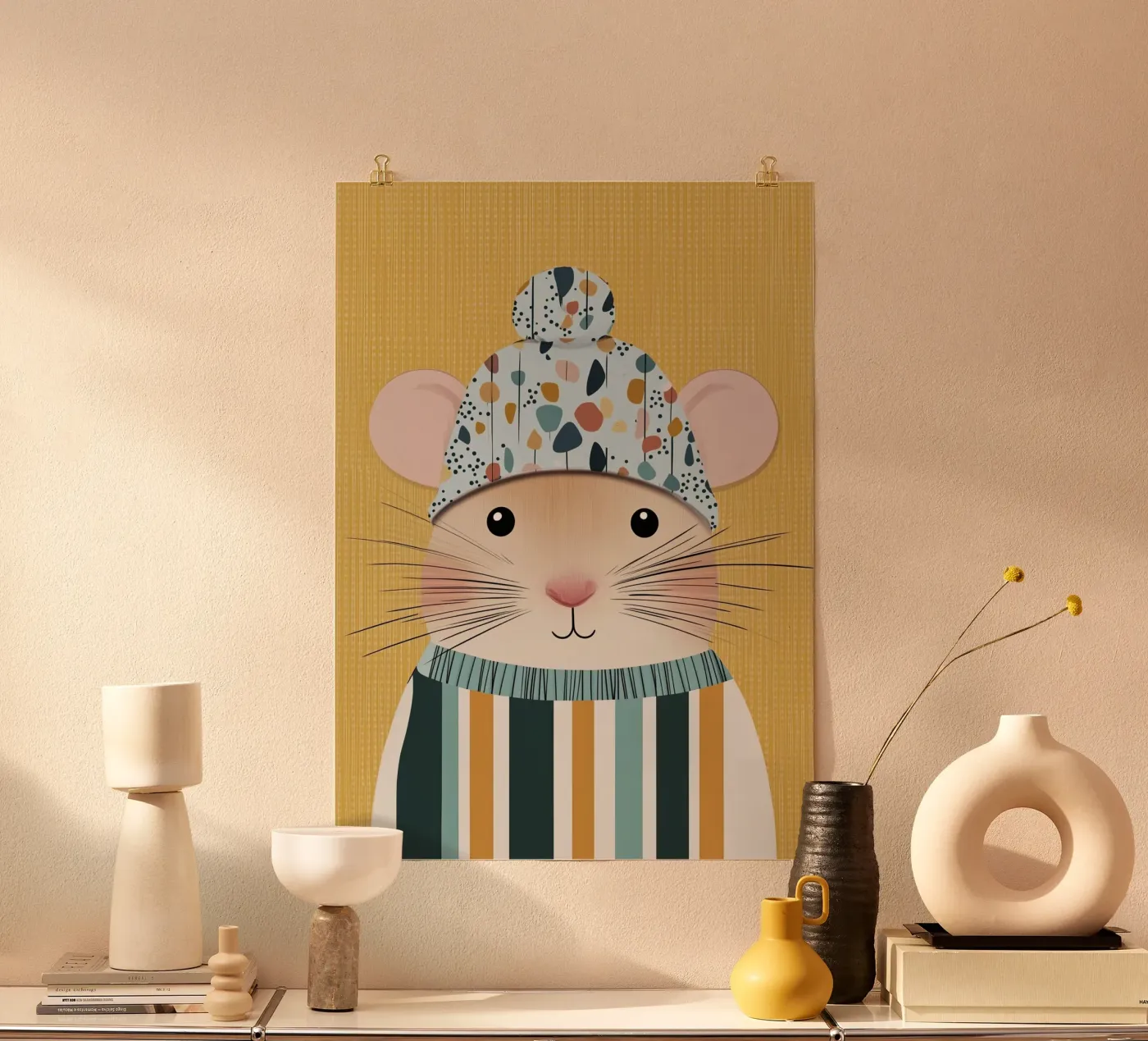 Winter mouse poster de Dreamy Nursery