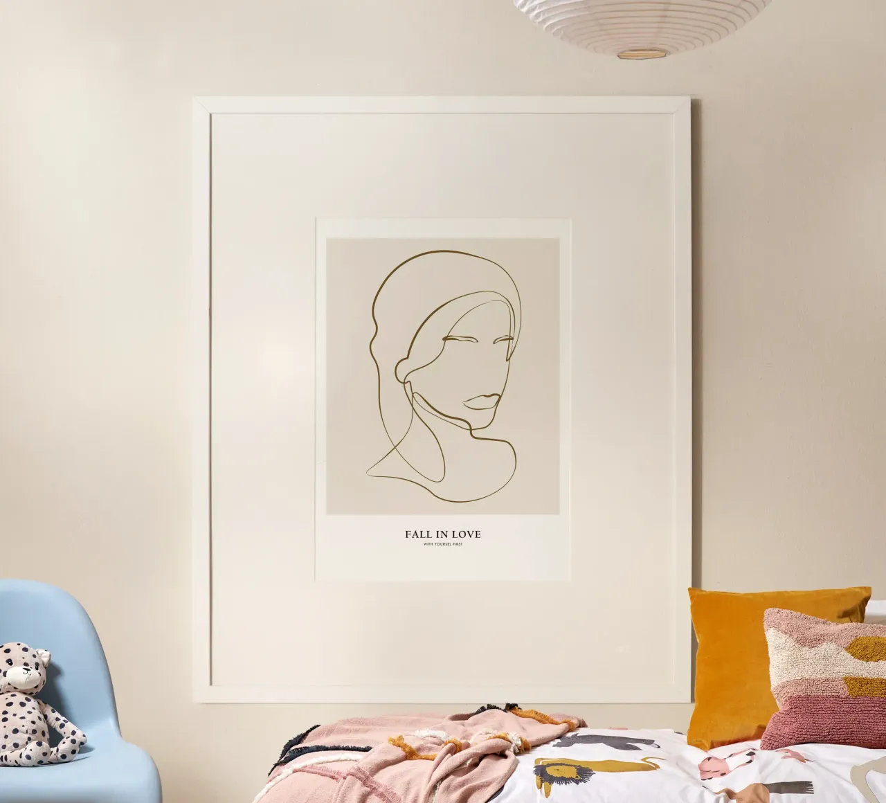 Verliebe dich zuerst in dich selbst Poster von NKTN Design