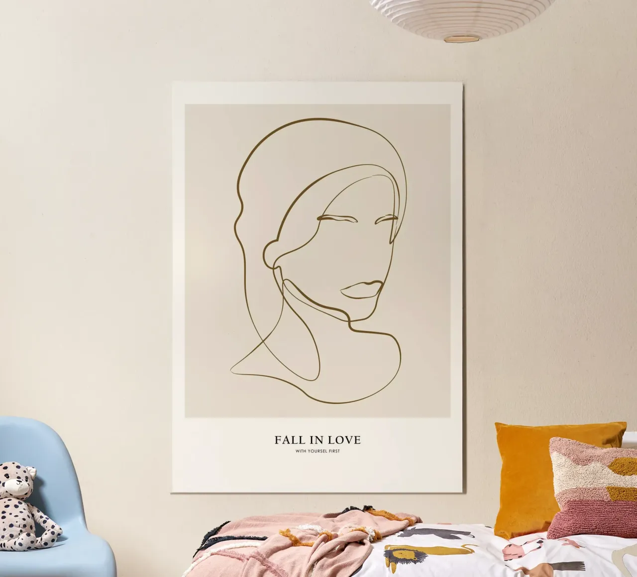 Verliebe dich zuerst in dich selbst Poster von NKTN Design
