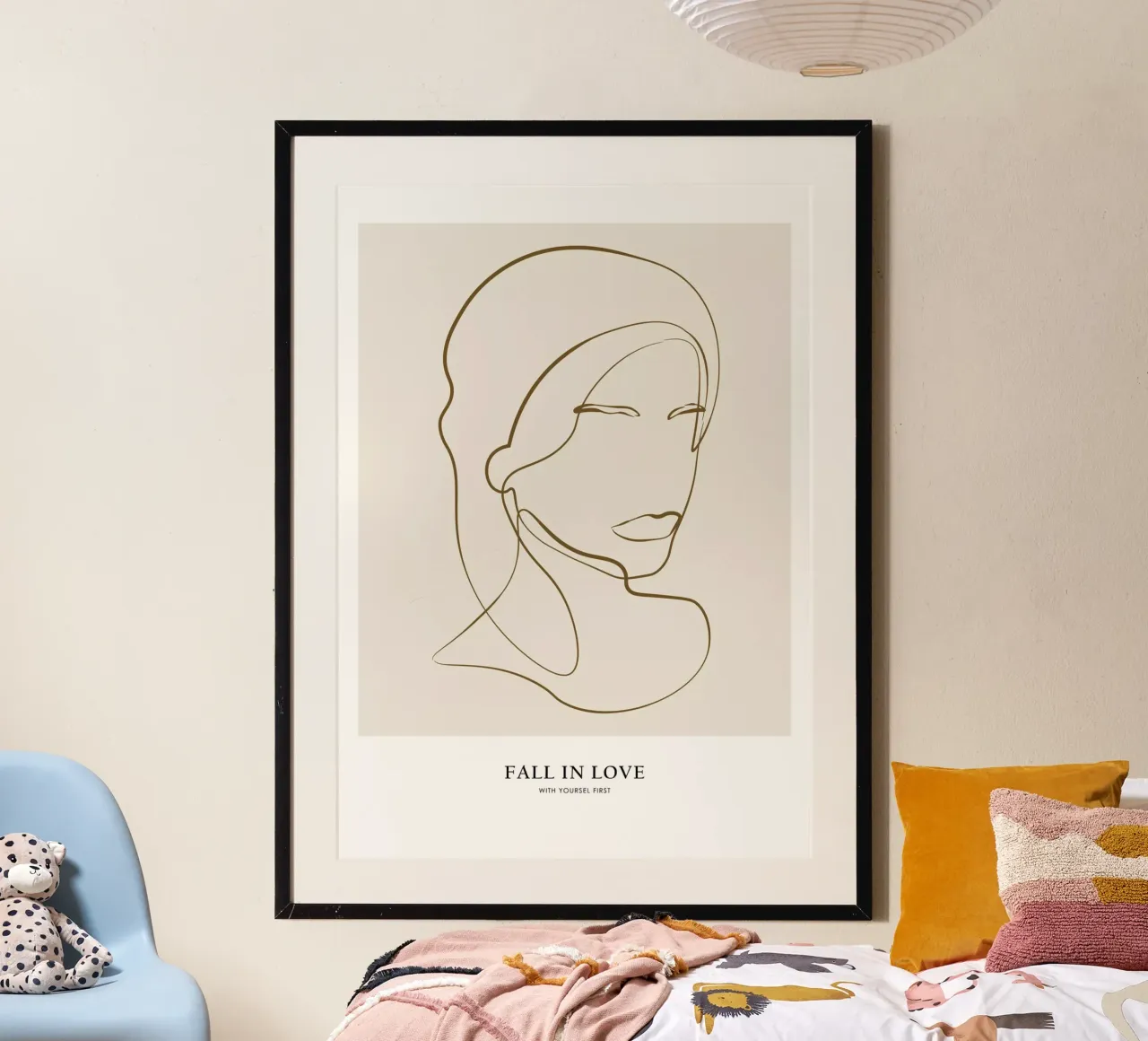 Verliebe dich zuerst in dich selbst Poster von NKTN Design