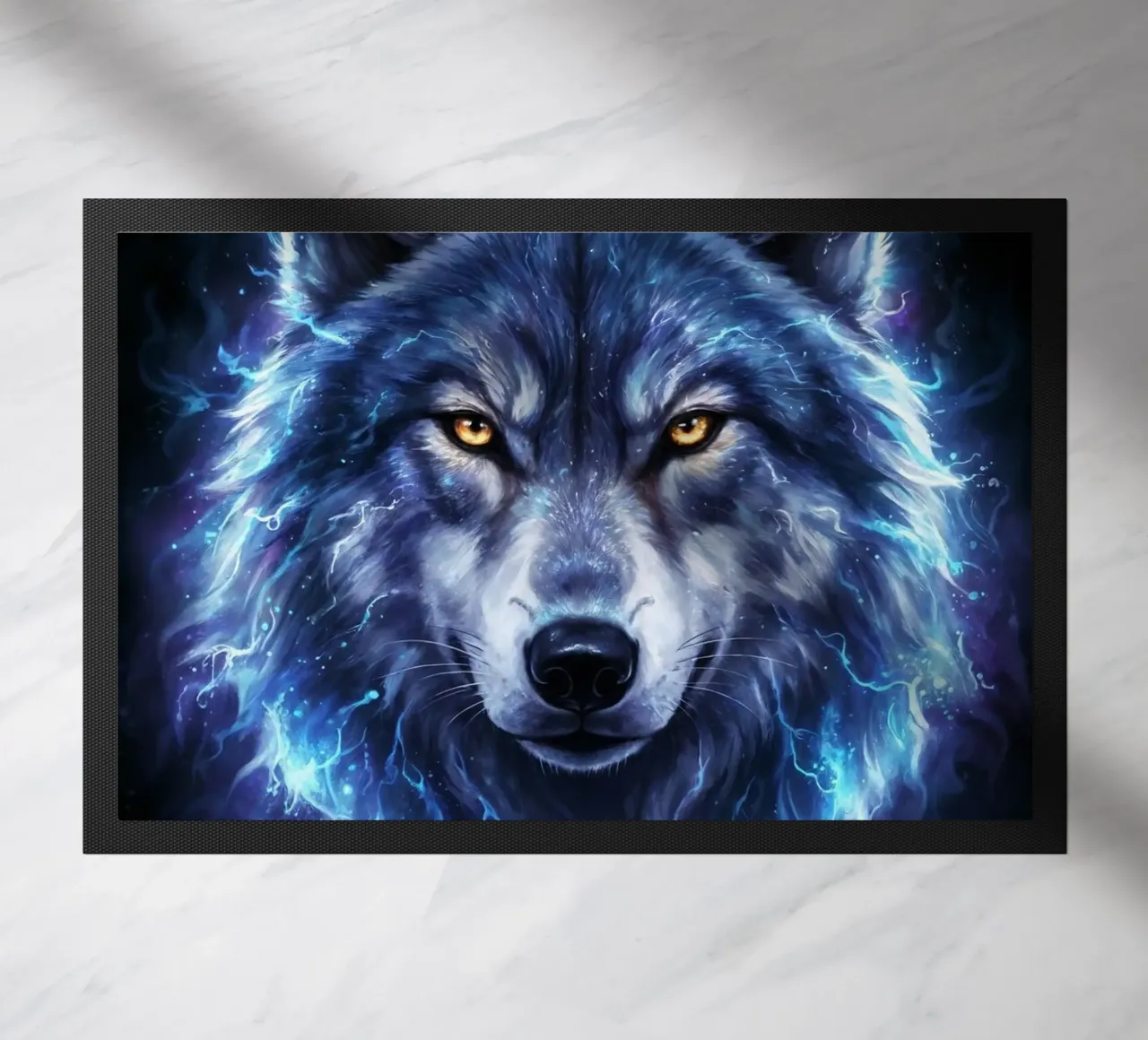 Electrical Wolf doormat by LM2Kone III