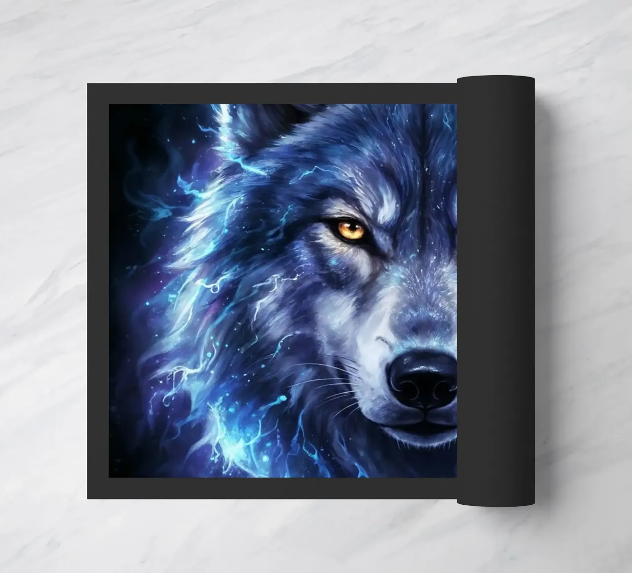 Electrical Wolf doormat by LM2Kone III