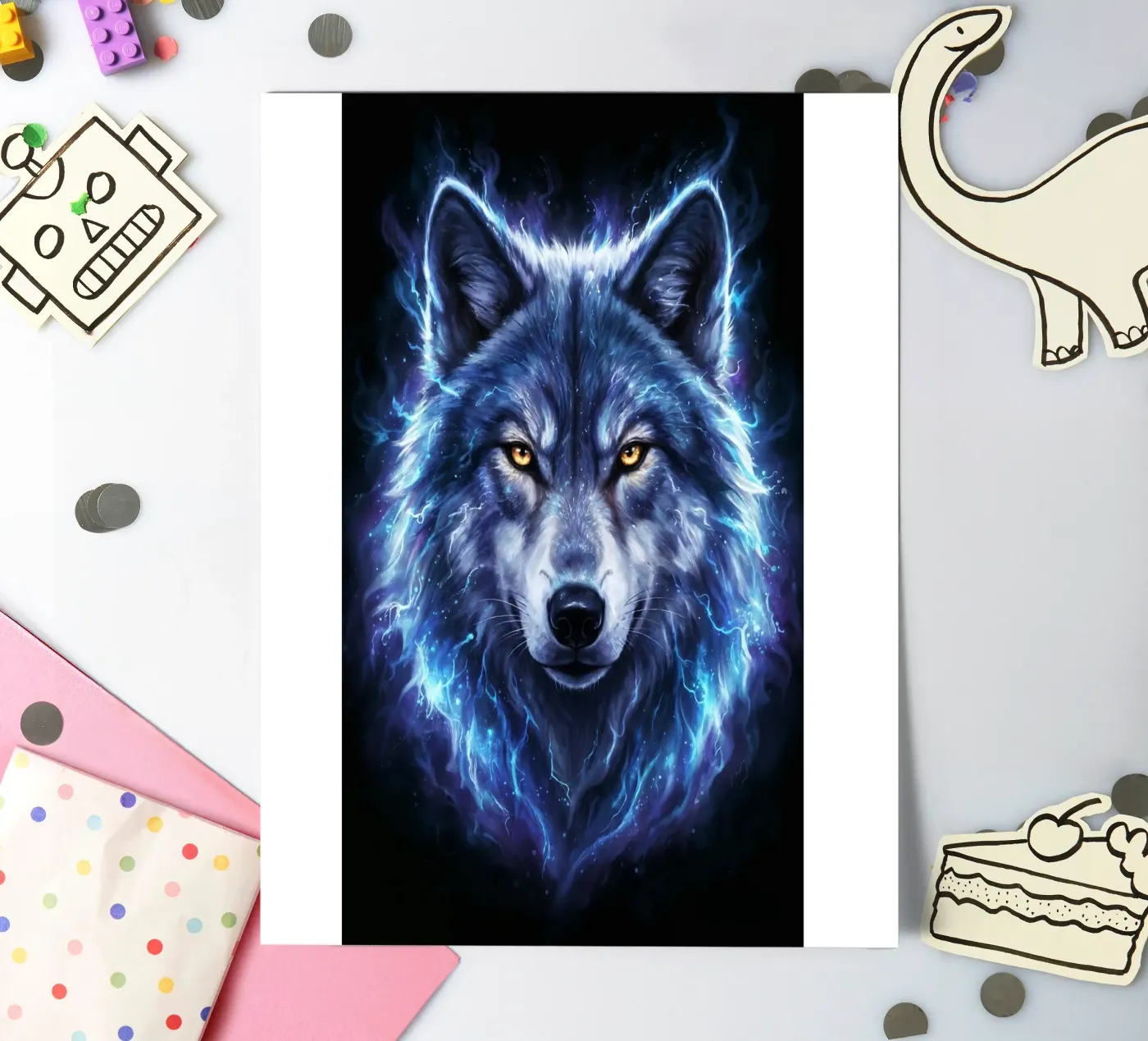 Electrical Wolf sticker sheet by LM2Kone III