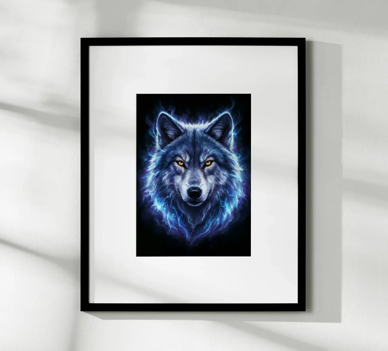 Electrical Wolf poster by LM2Kone III