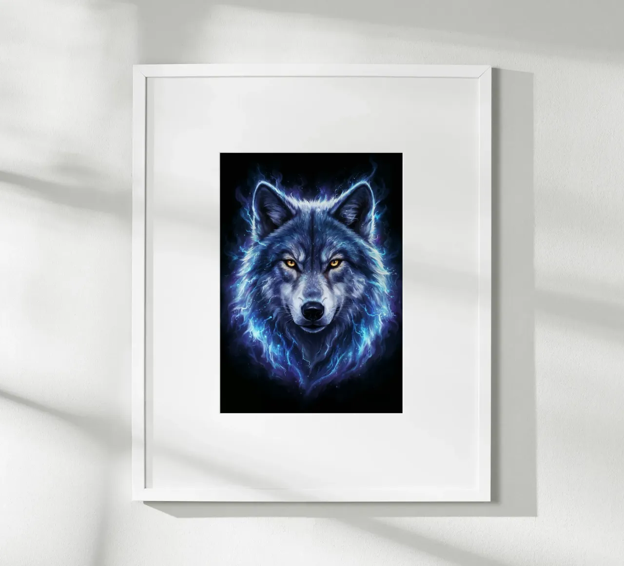 Electrical Wolf poster by LM2Kone III