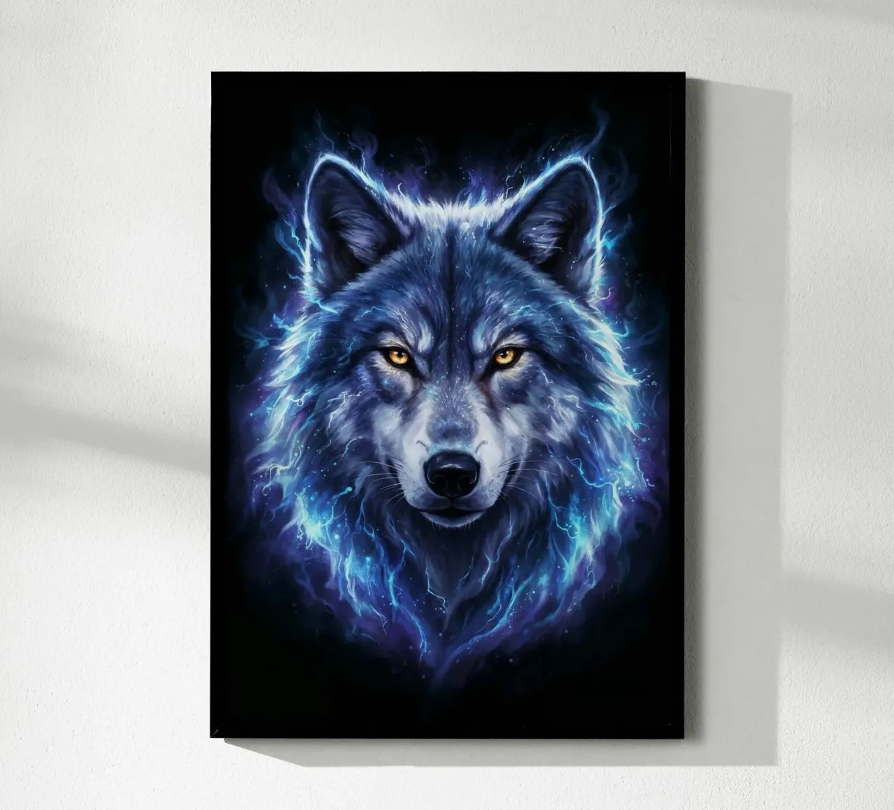 Electrical Wolf poster by LM2Kone III