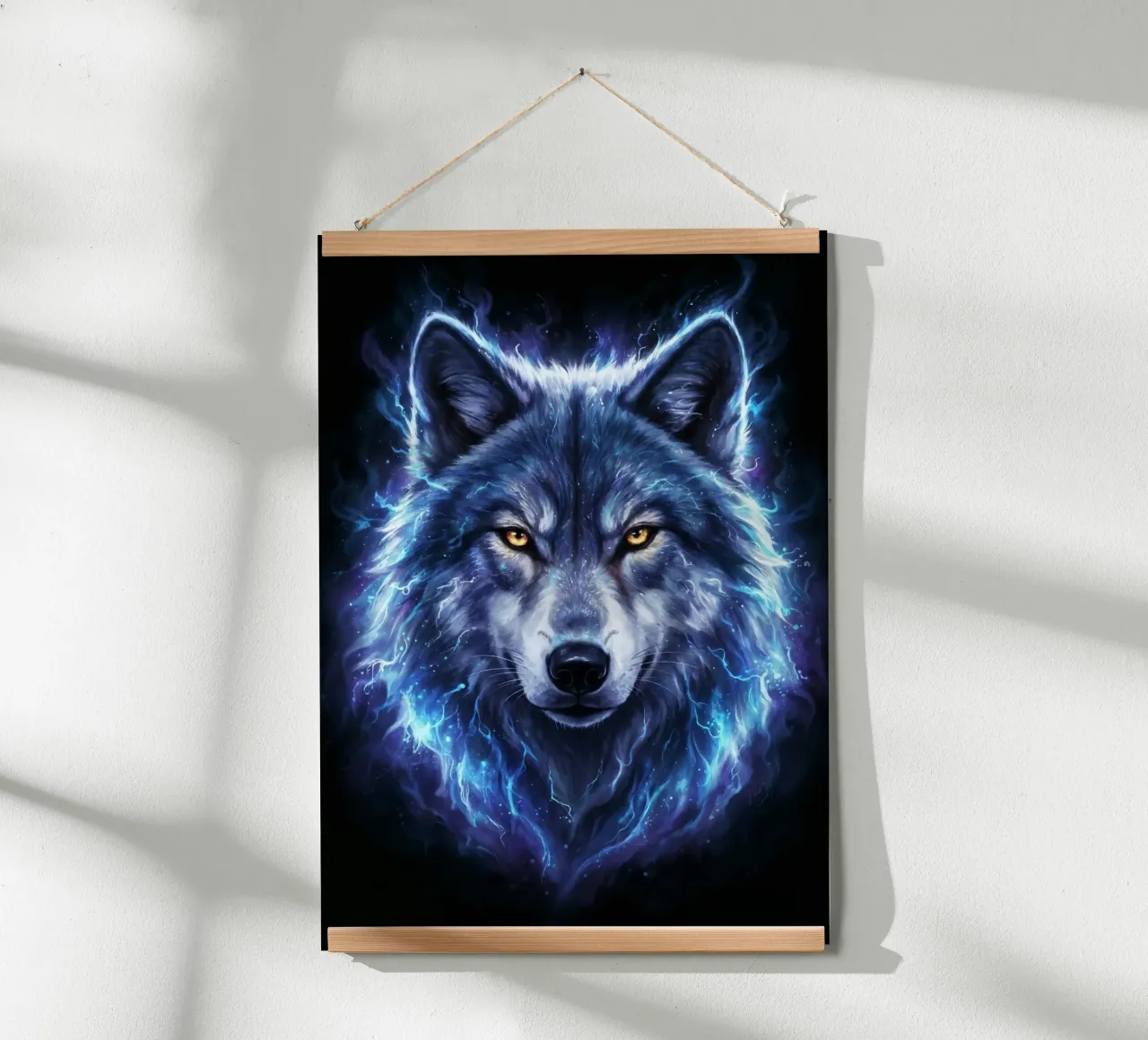 Electrical Wolf poster by LM2Kone III