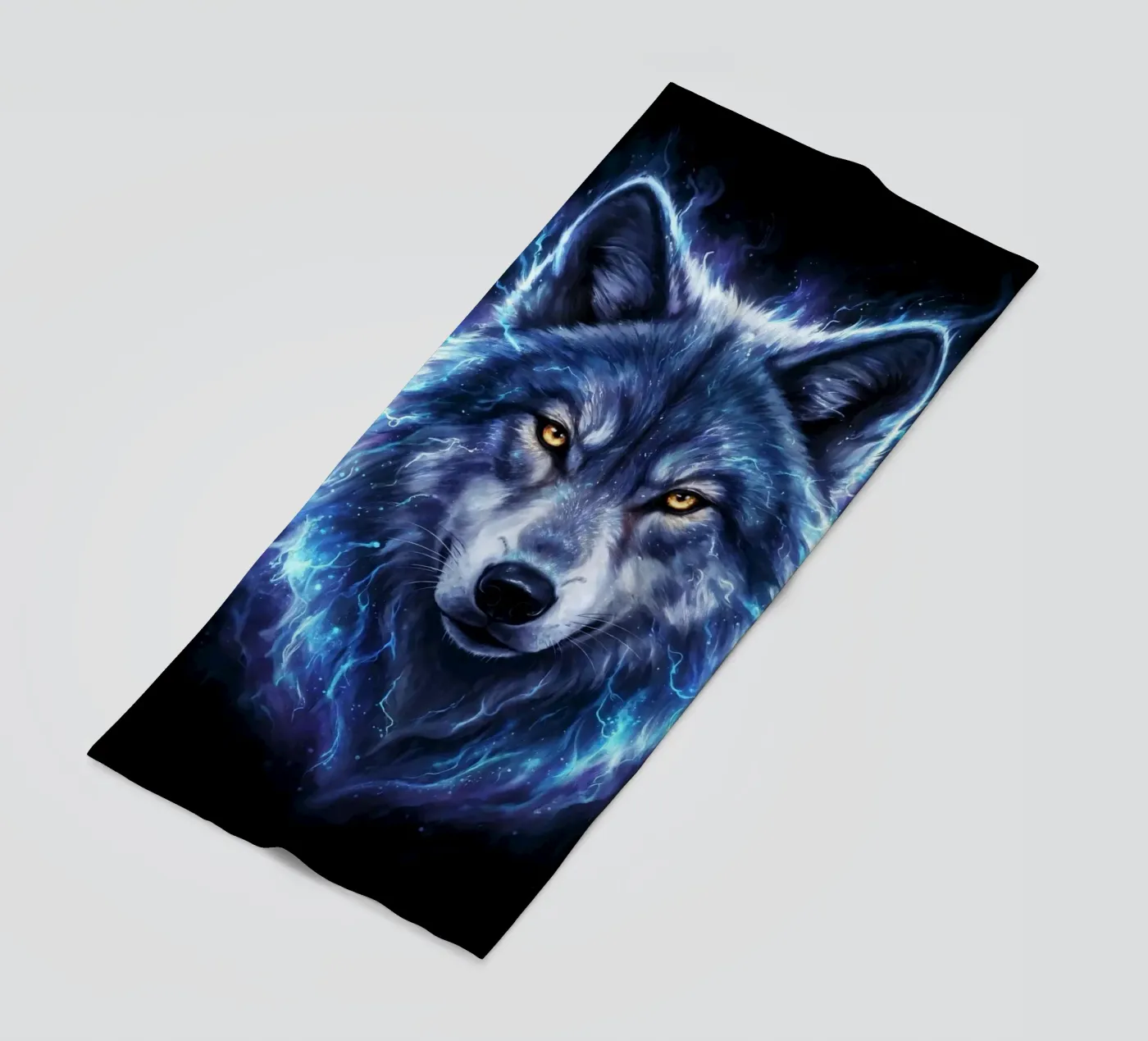 Elektrischer Wolf Strandtuch von LM2Kone III
