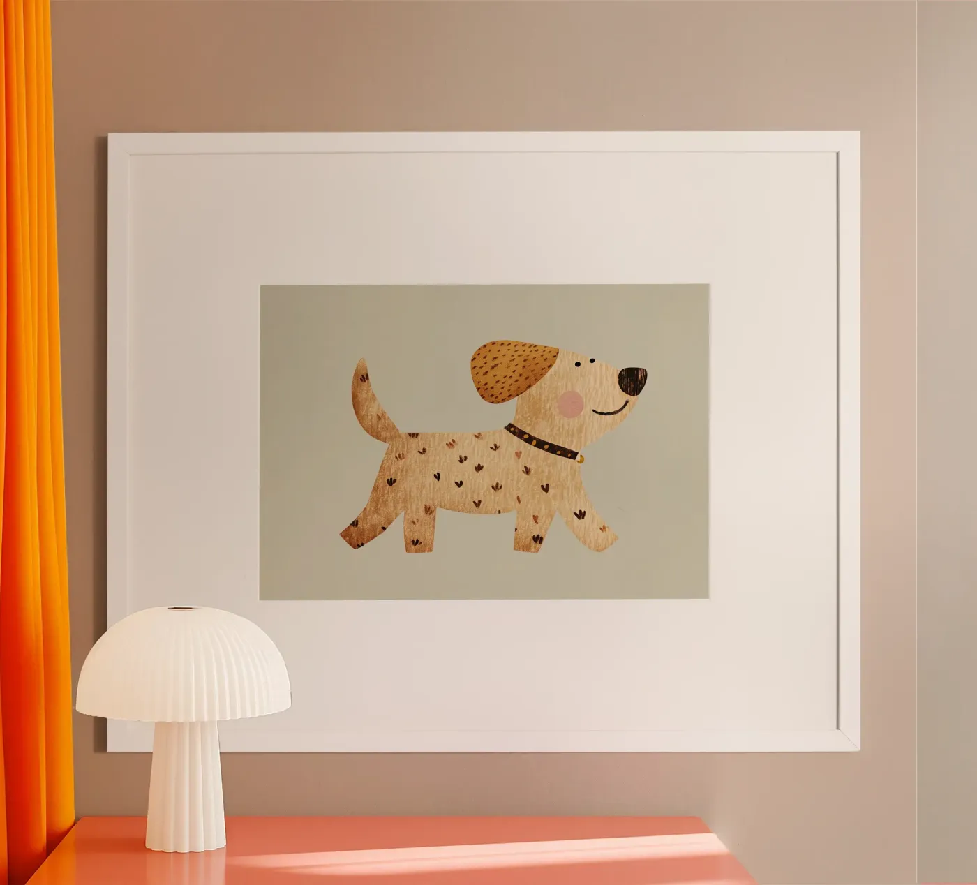 Cane che cammina poster da Dreamy Nursery