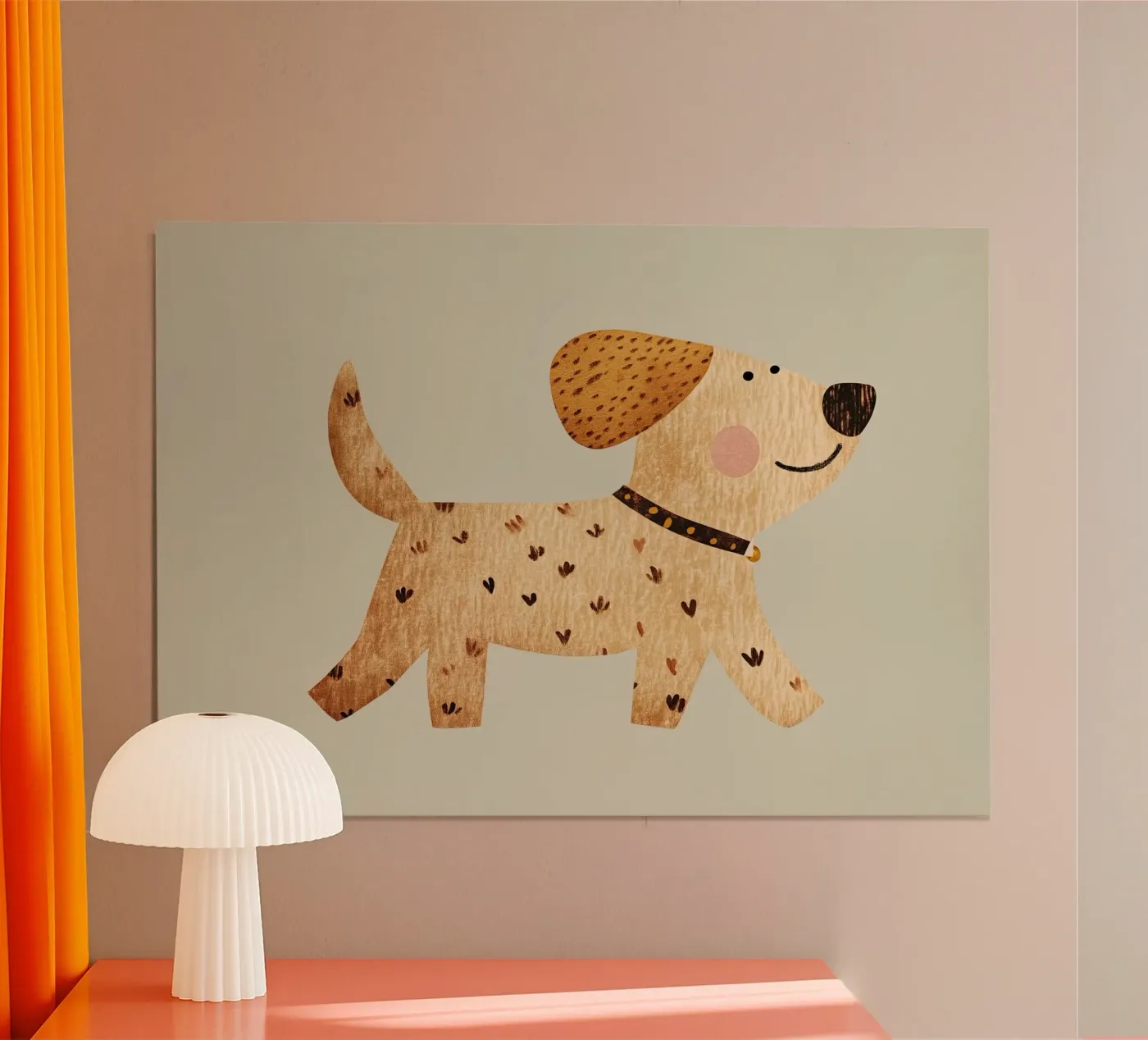 Cane che cammina poster da Dreamy Nursery