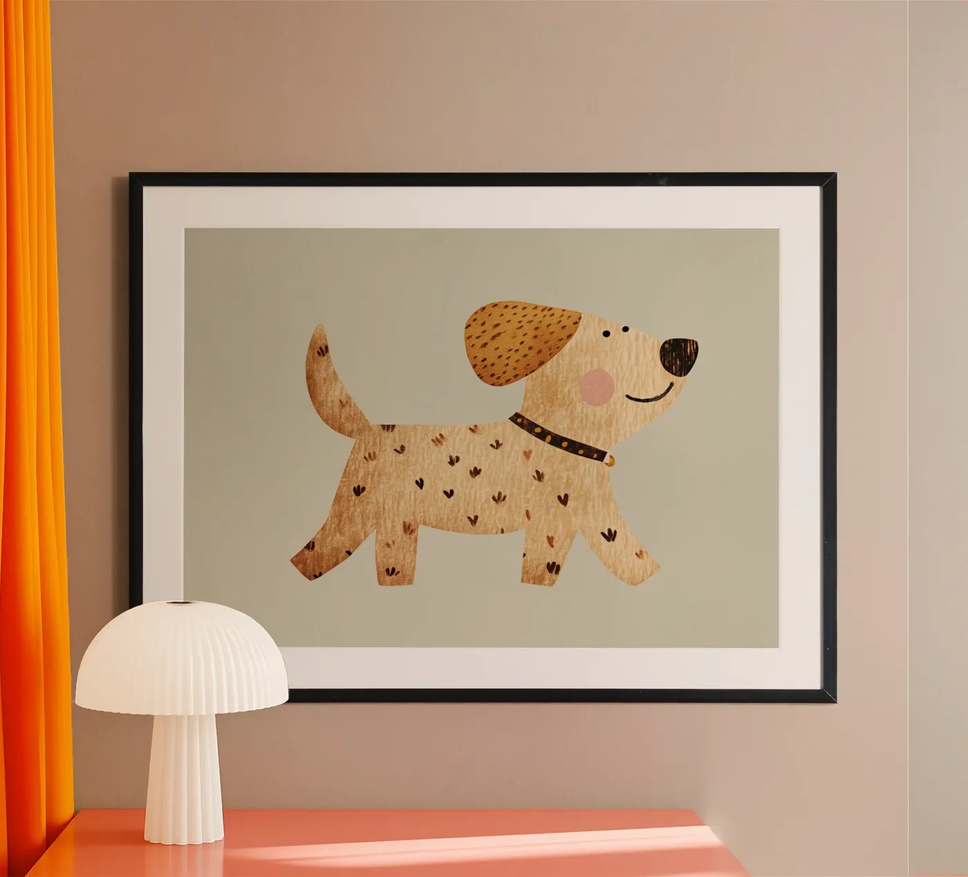 Cane che cammina poster da Dreamy Nursery
