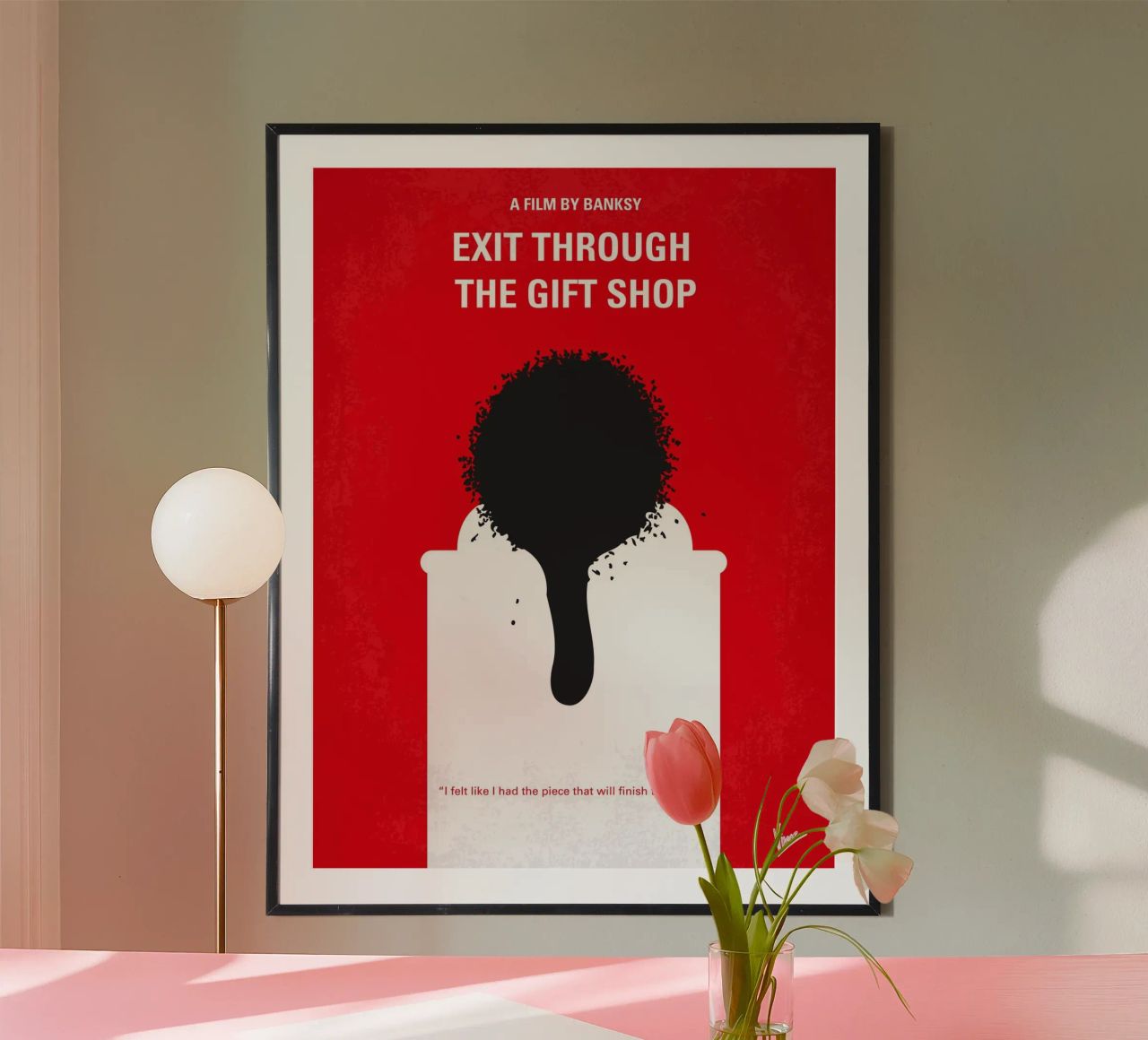 No130 My Exit Through the Gift Shop minimal movie poster Poster von Chungkong