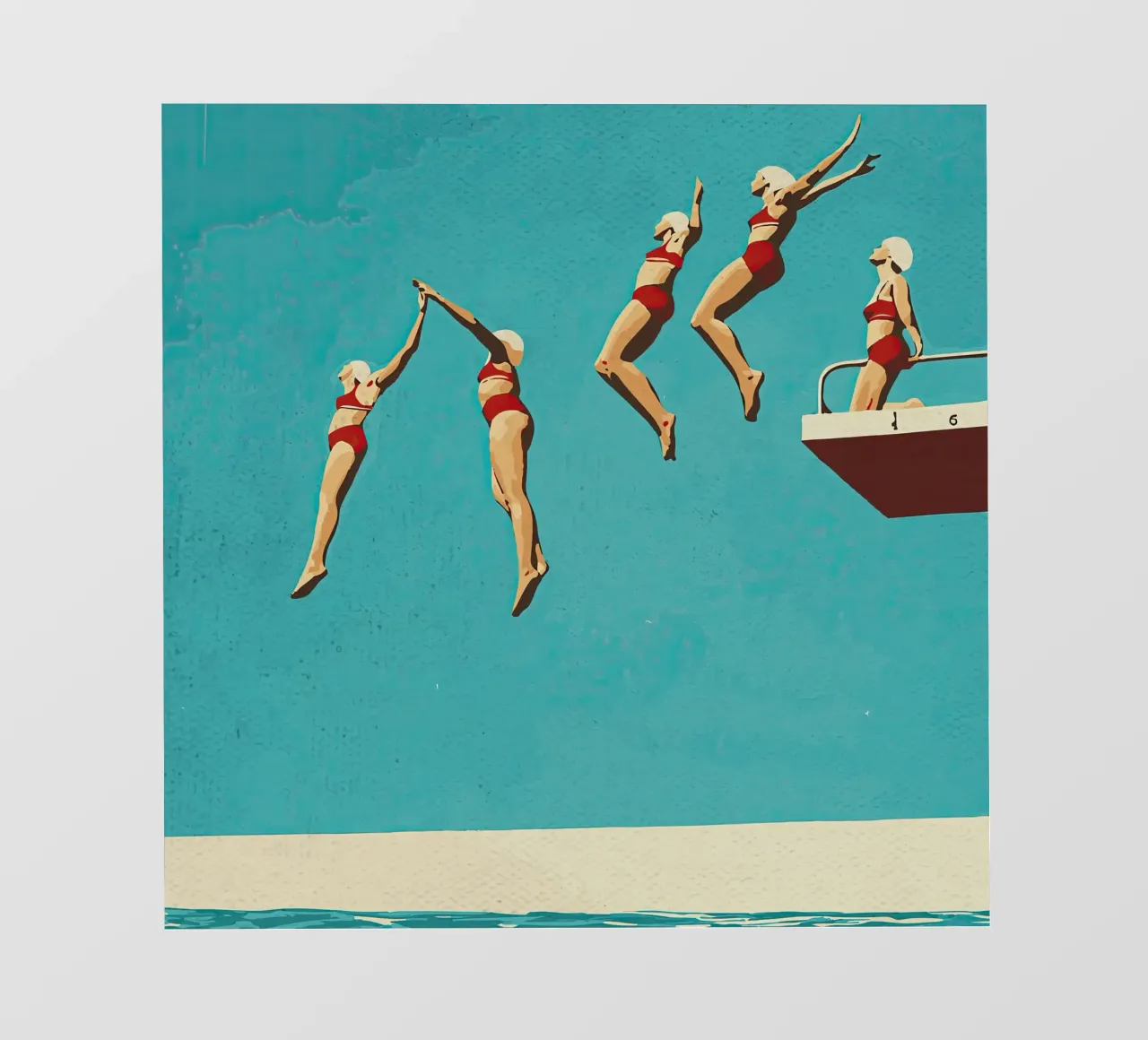 Sequential dive fotobehang van medineprint