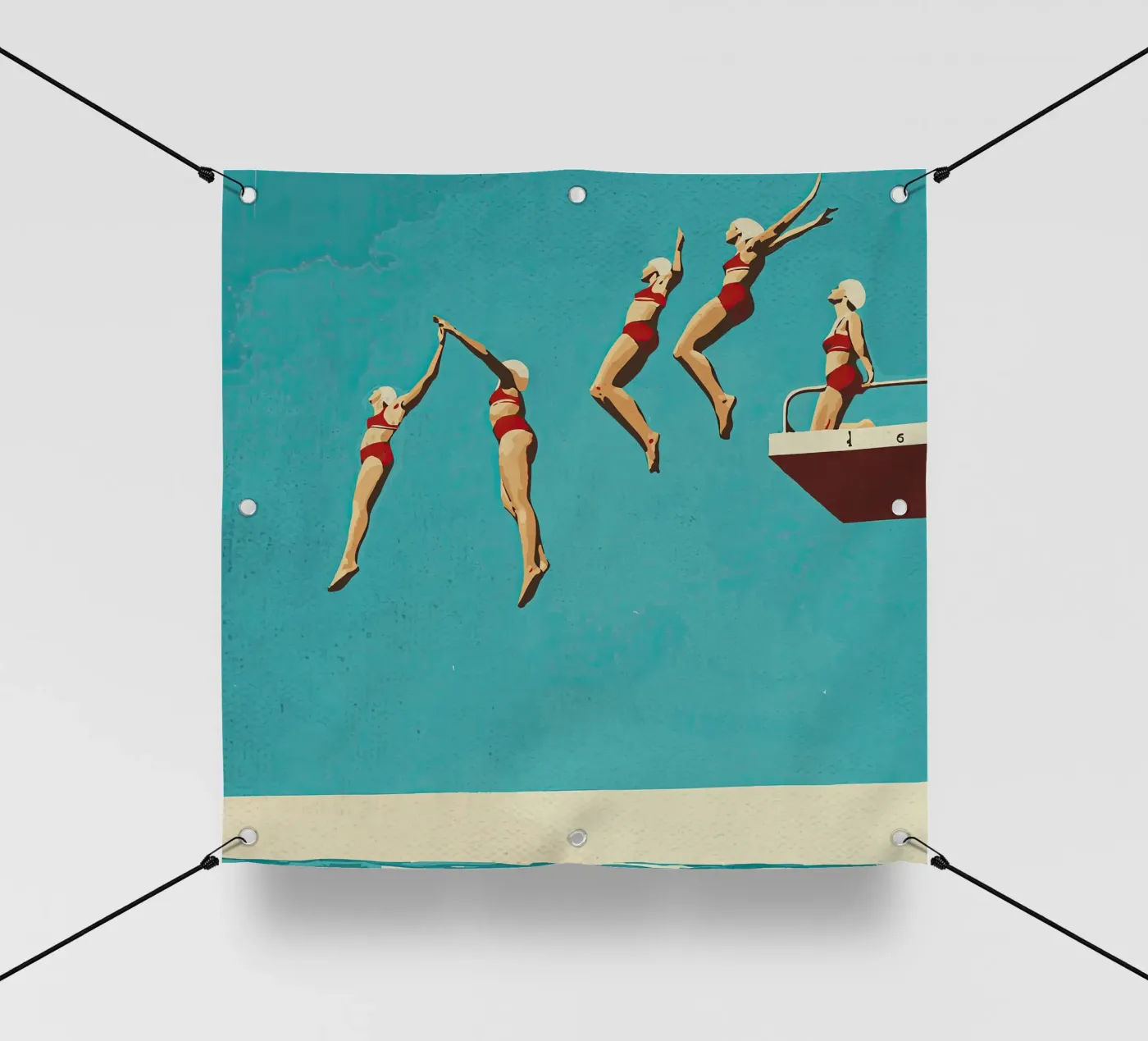 Sequential dive PVC Plane von medineprint