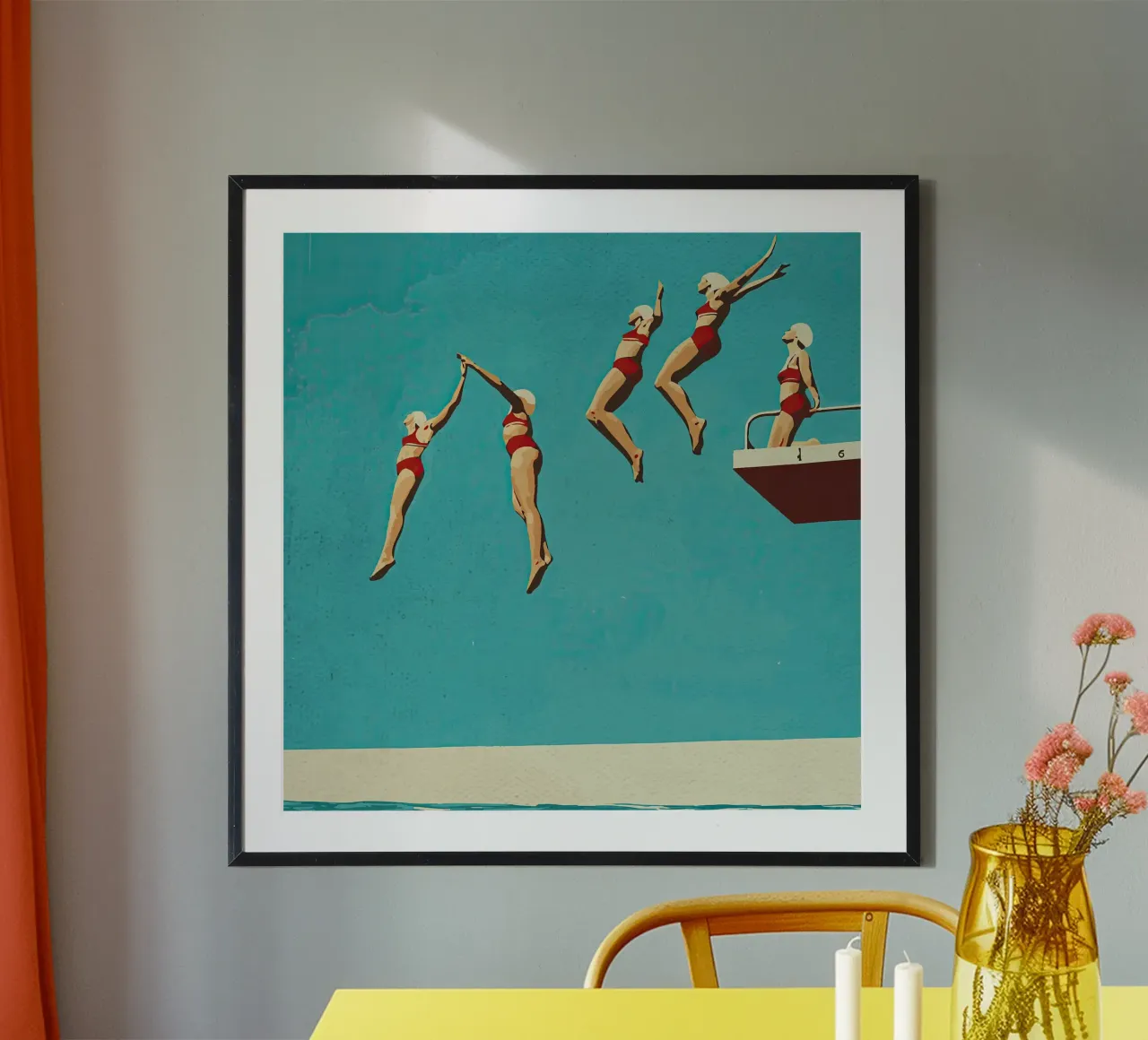 Sequential dive poster by medineprint