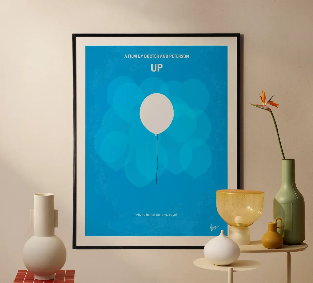 No134 My UP minimal movie poster poster con telaio in legno da Chungkong