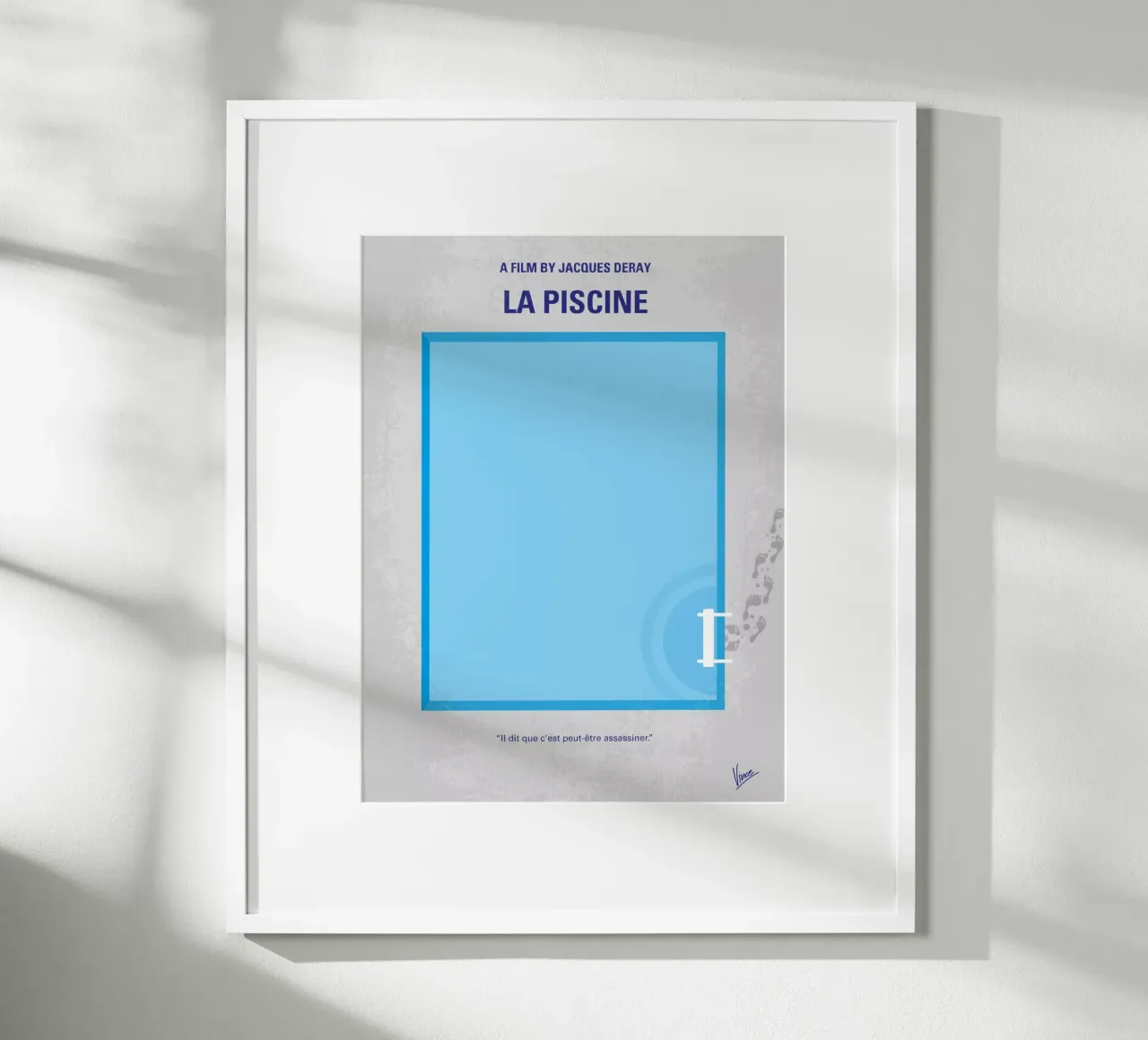 No137 My La piscine minimal movie poster hahnemühle by Chungkong