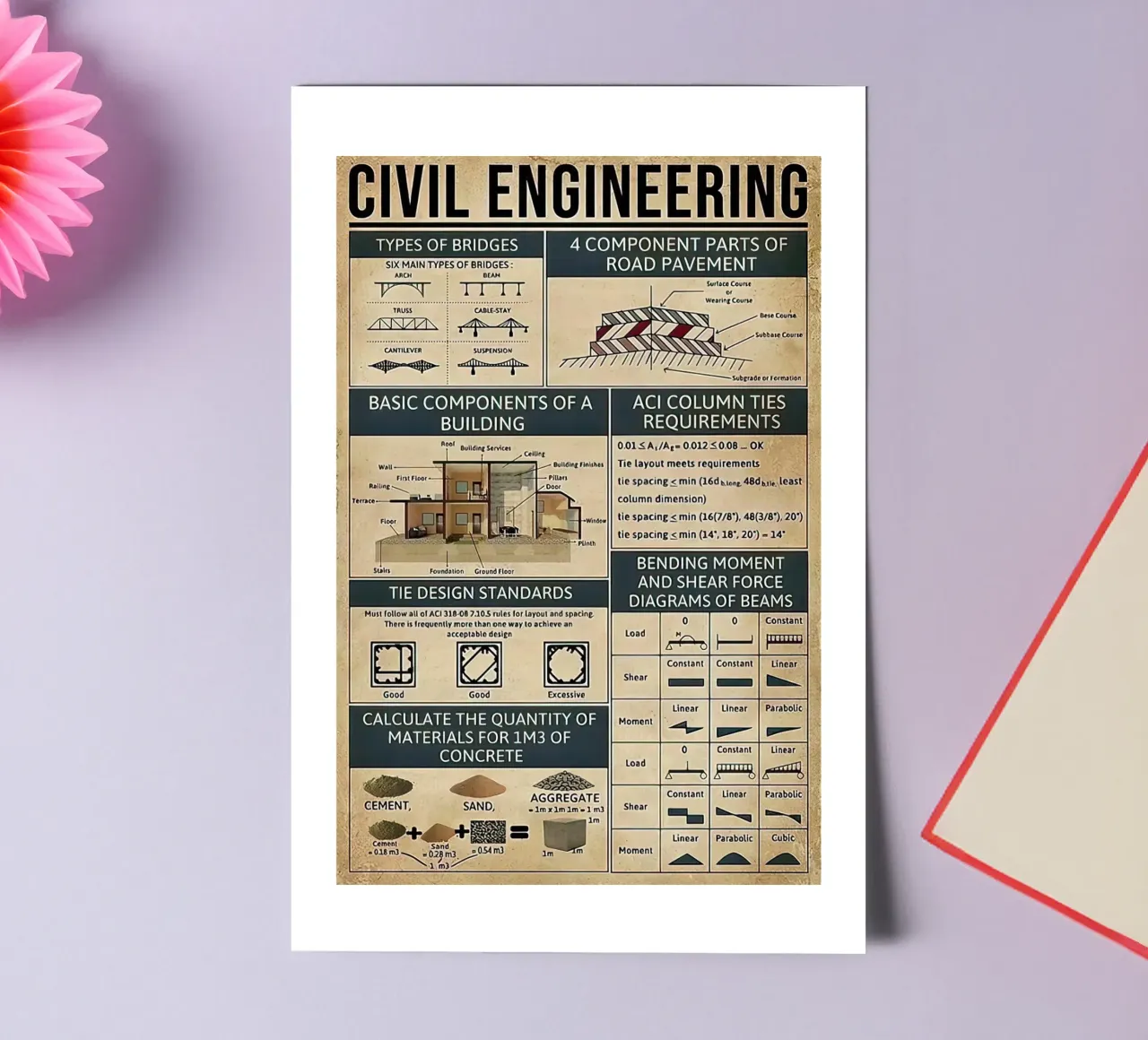 Civil Engineering Knowledge sticker sheet by Maritiknowled