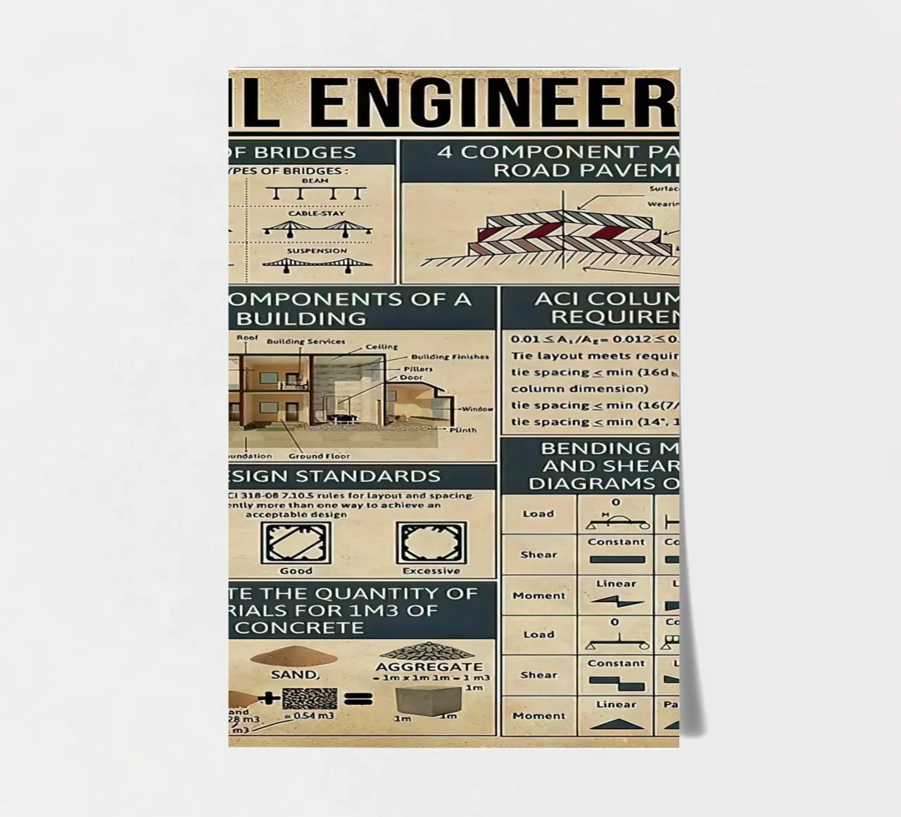 Civil Engineering Knowledge sticker sheet by Maritiknowled
