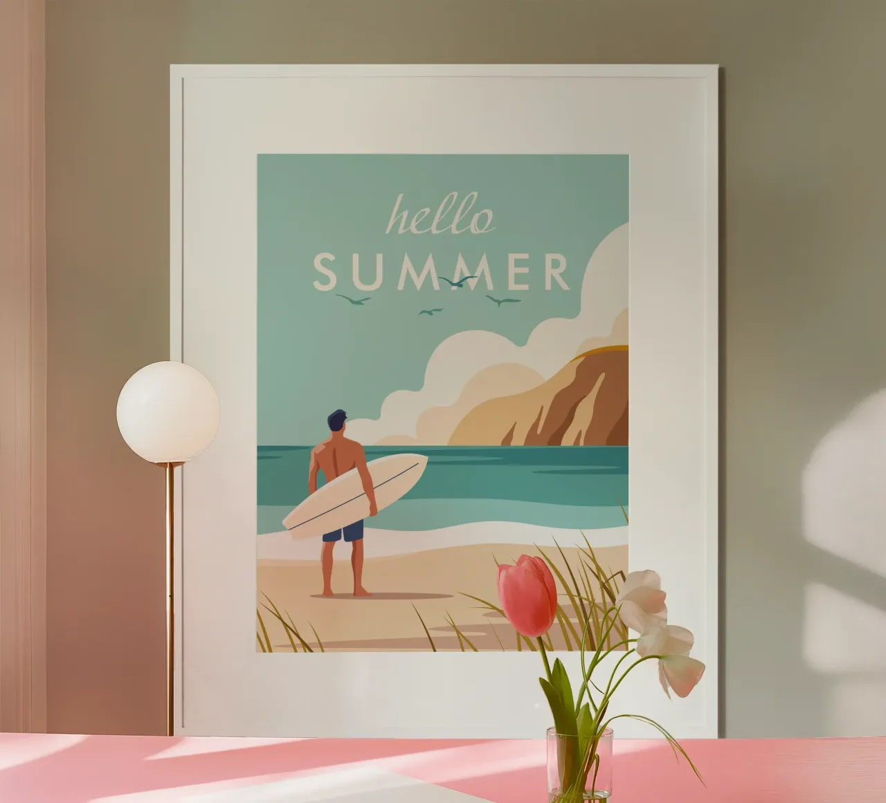 Hello Summer poster da Tamsen Design