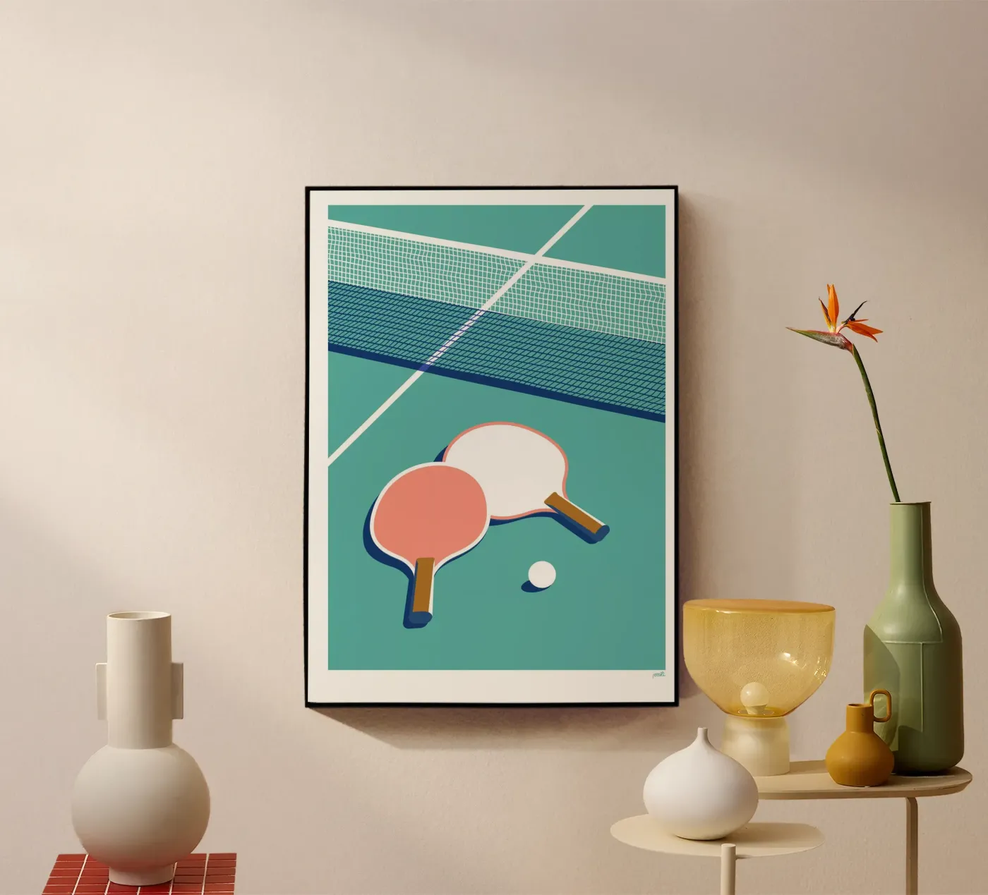 Ping Pong Love plexiglass da Pietari Posti