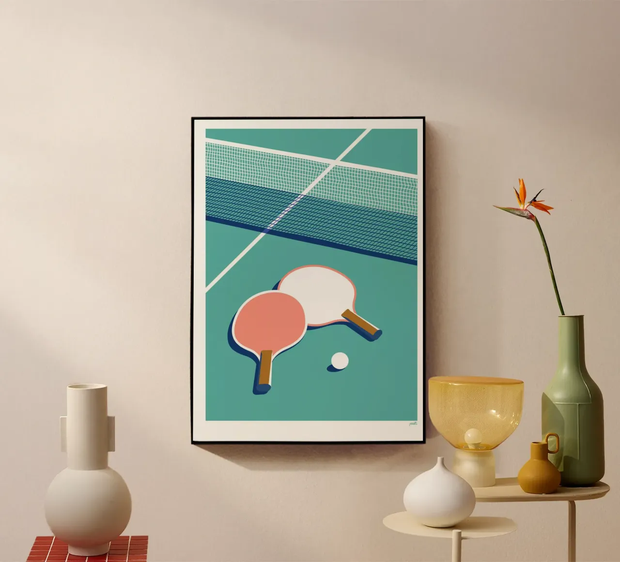 Amore da ping pong plexiglass da Pietari Posti