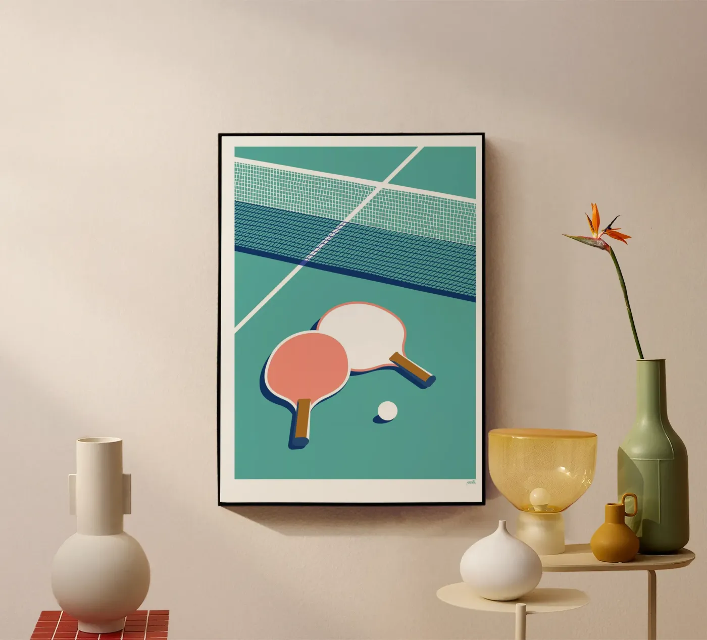 Amore da ping pong plexiglass da Pietari Posti