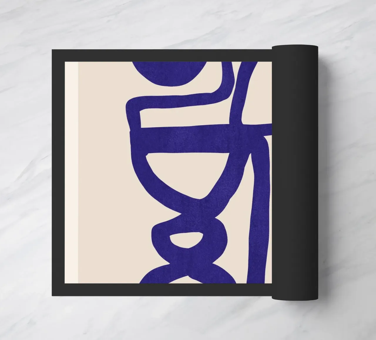 Abstract Blue Forms doormat by ThingDesign