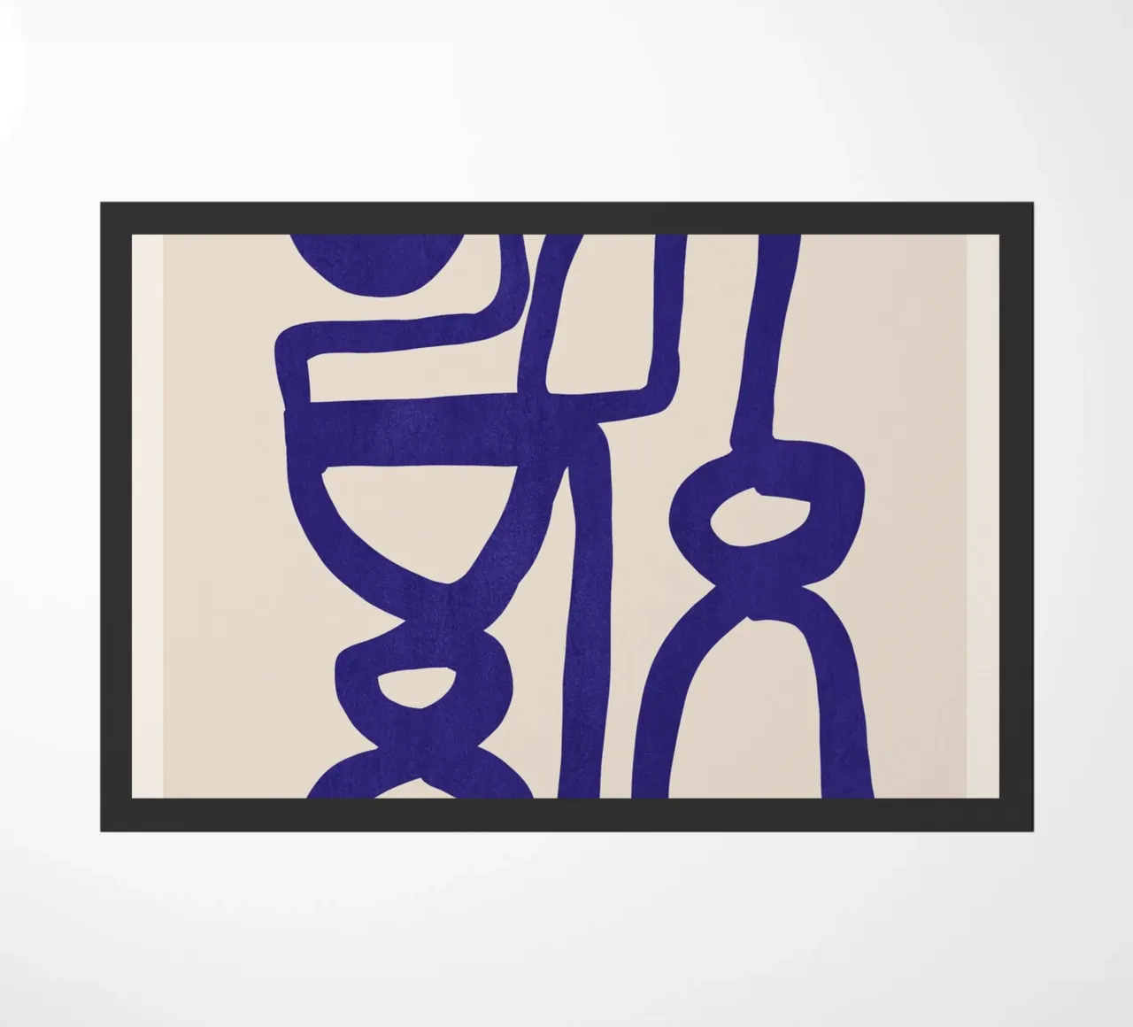 Abstract Blue Forms doormat by ThingDesign