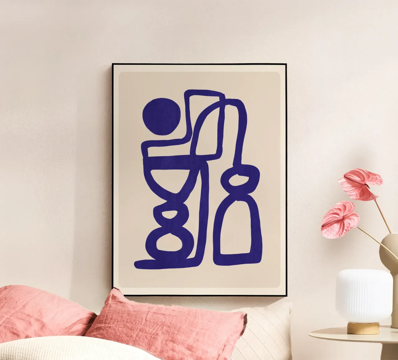 Forme blu astratte plexiglass da ThingDesign