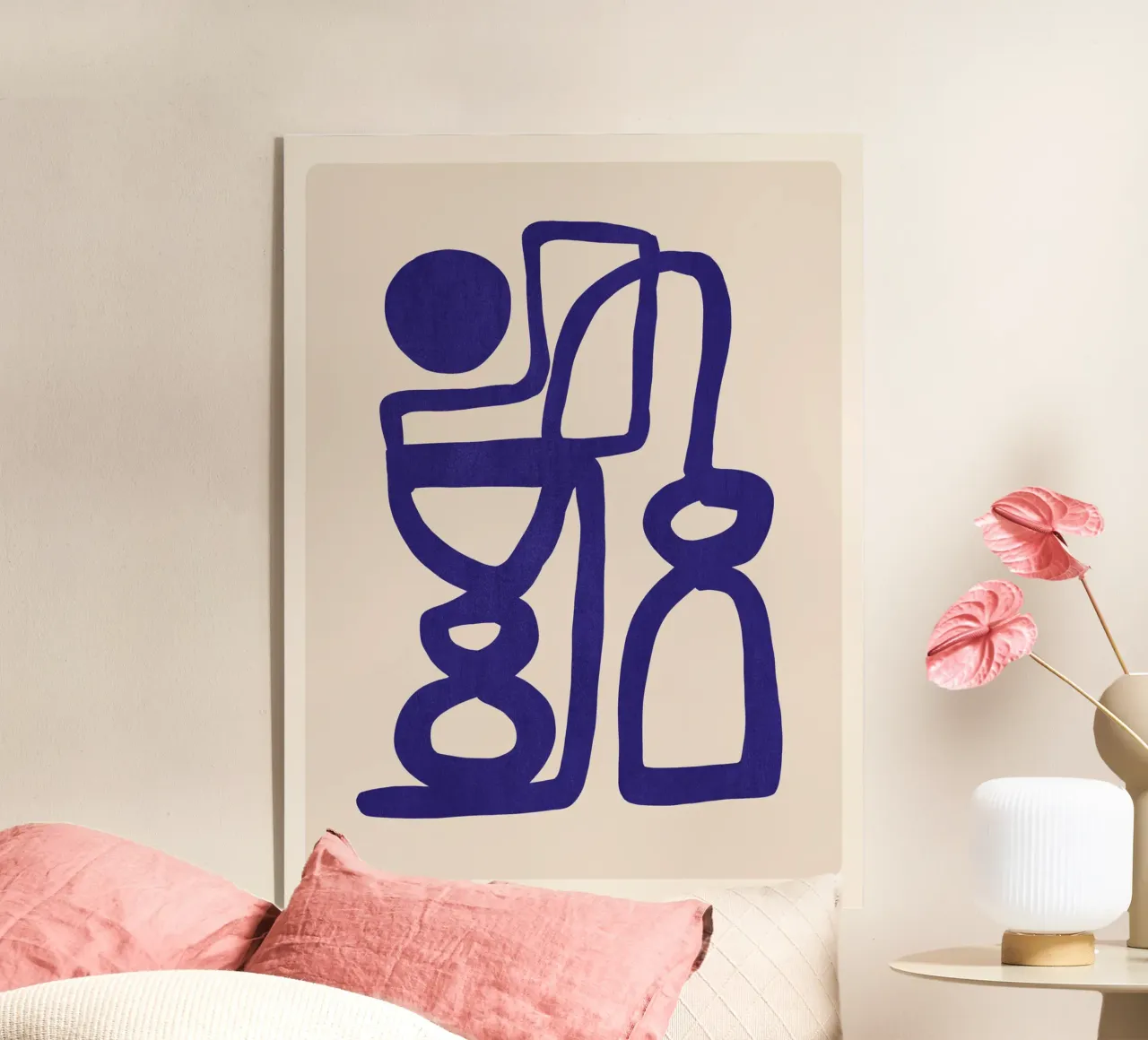 Forme blu astratte plexiglass da ThingDesign