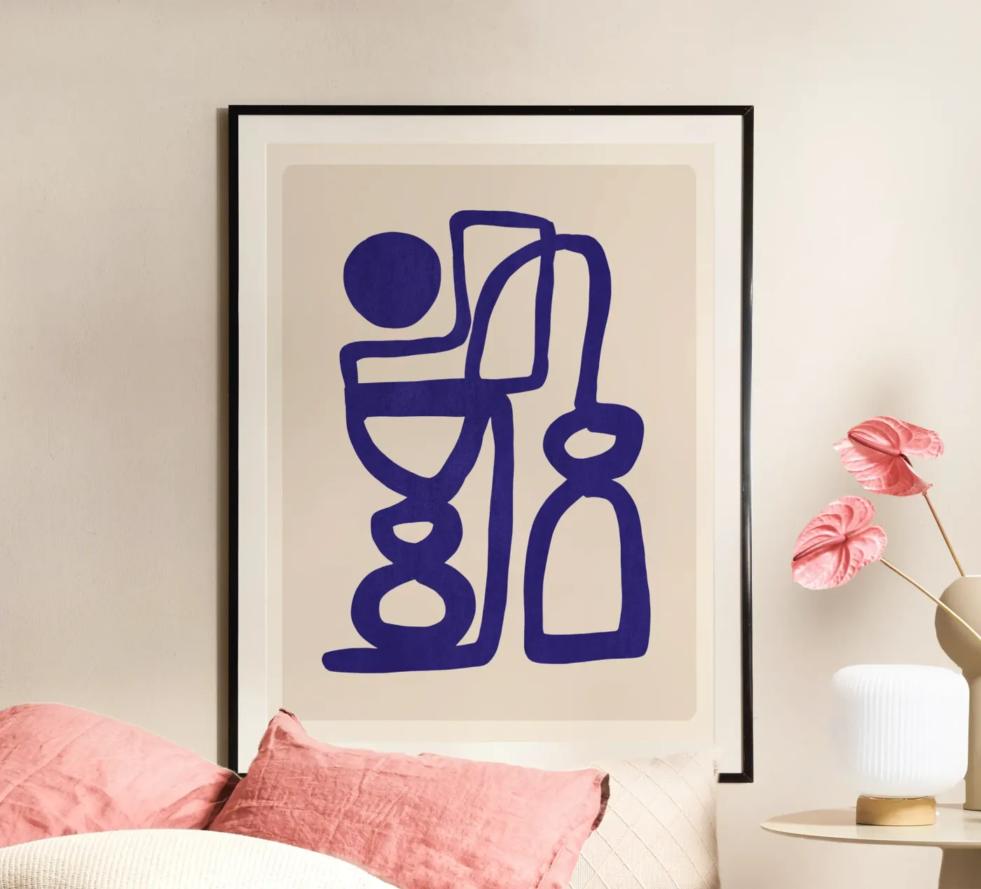 Forme blu astratte poster da ThingDesign