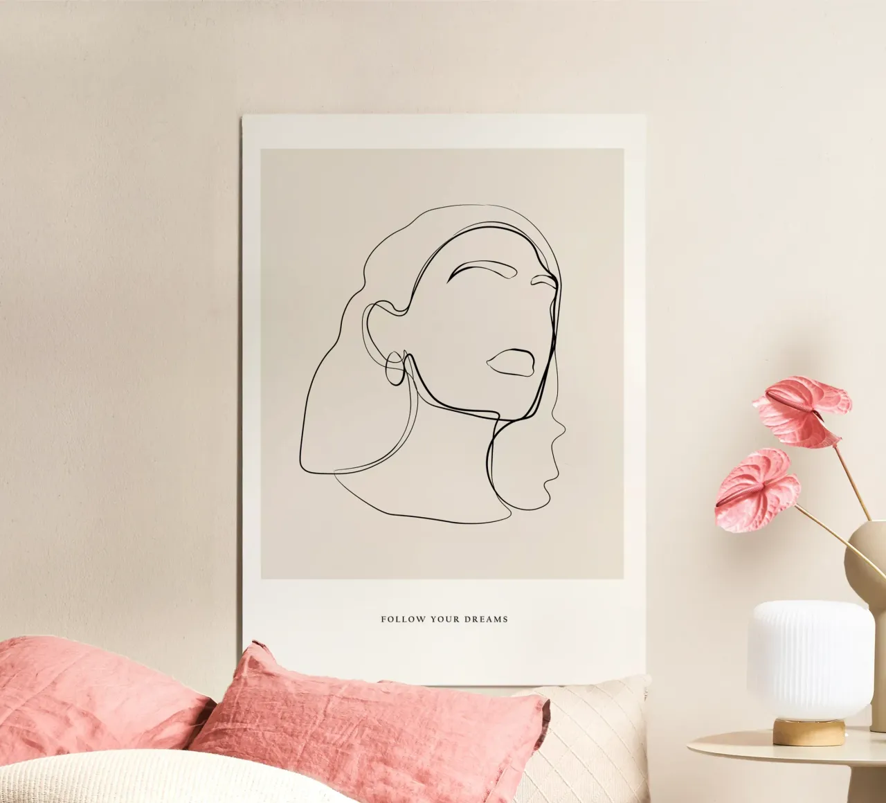 Volg je dromen poster van NKTN Design