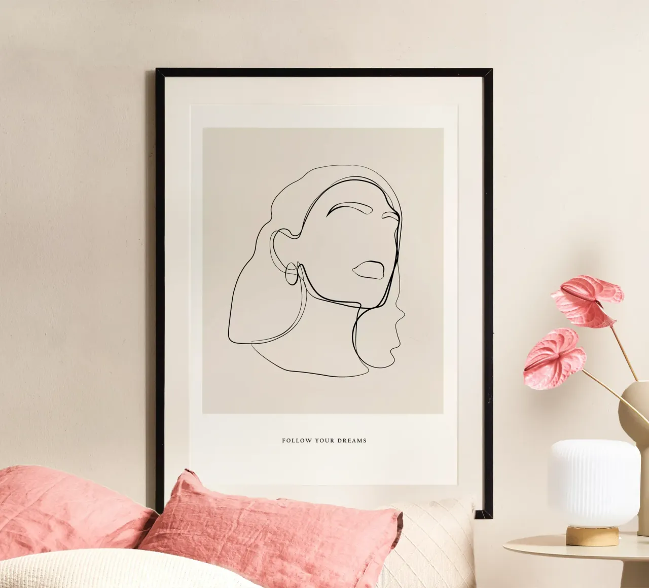 Volg je dromen poster van NKTN Design