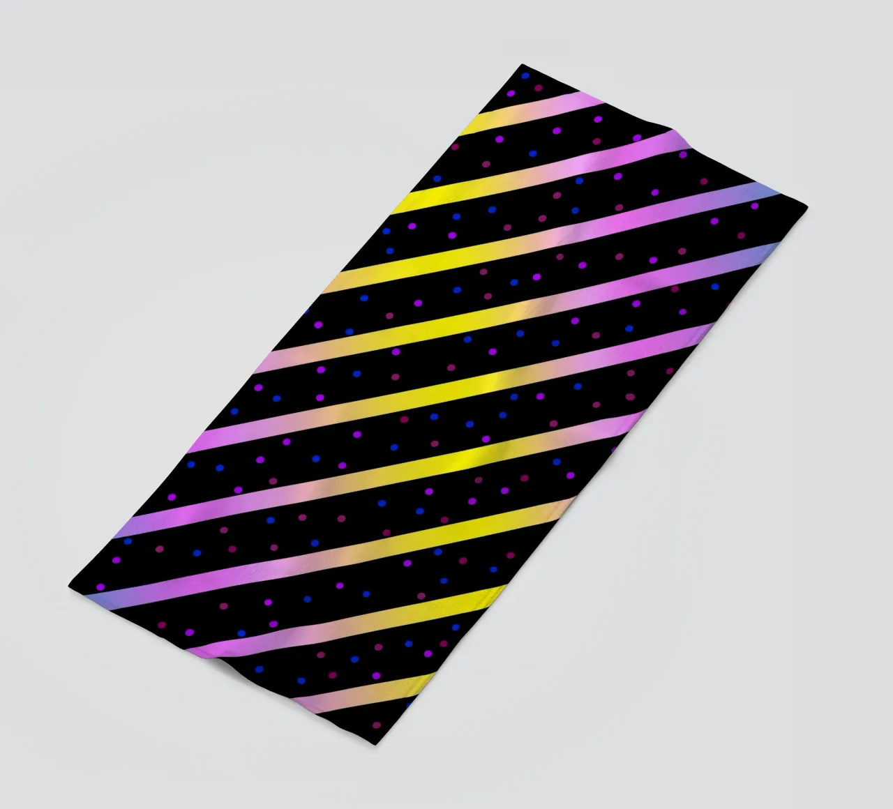 Motivo astratto con strisce diagonali telo mare da Atteloi Art