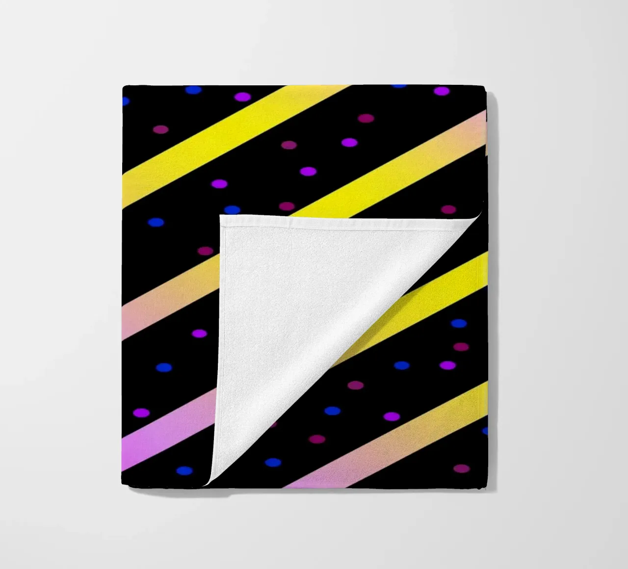 Motivo astratto con strisce diagonali telo mare da Atteloi Art