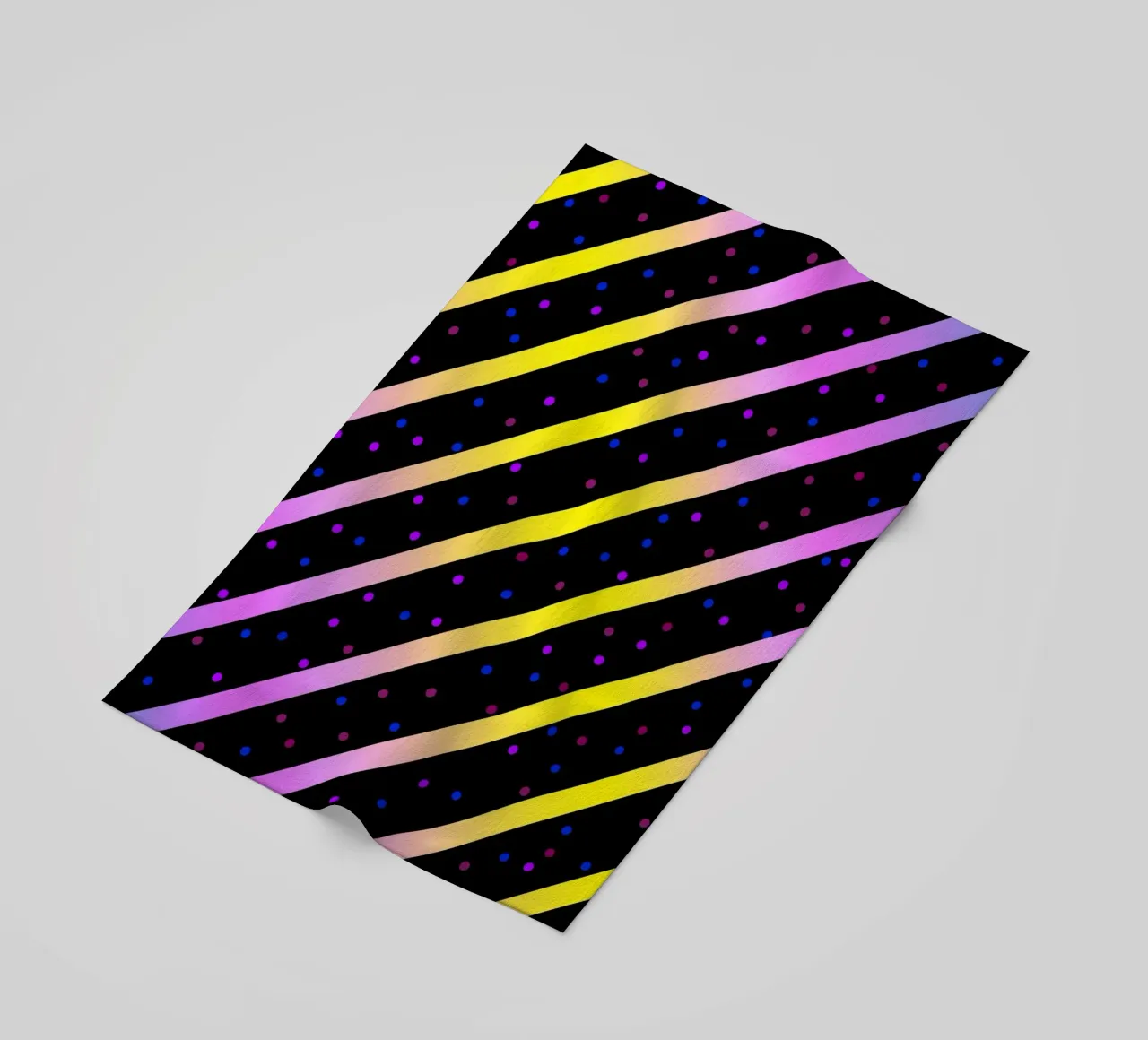 Motivo astratto con strisce diagonali telo mare da Atteloi Art