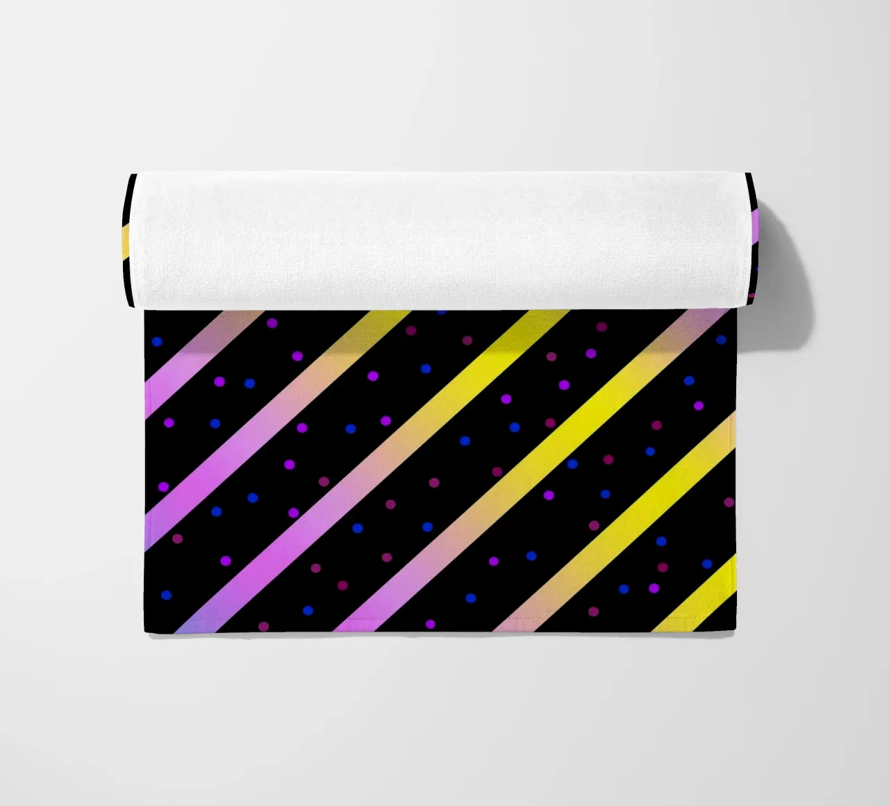 Motivo astratto con strisce diagonali telo mare da Atteloi Art