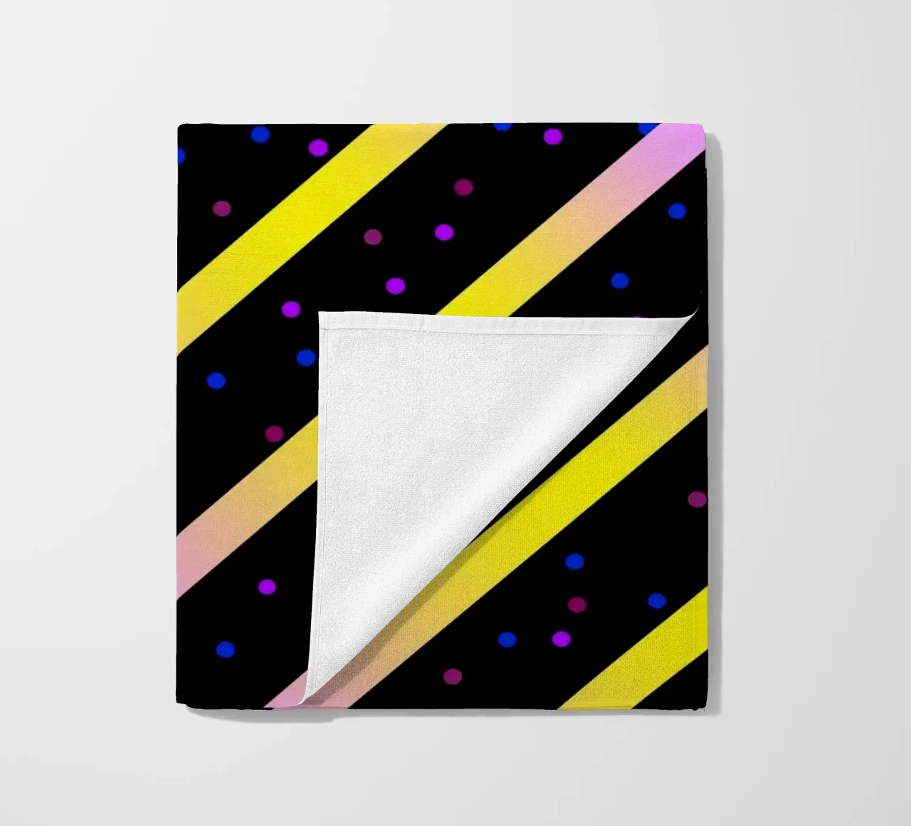 Motivo astratto con strisce diagonali telo mare da Atteloi Art