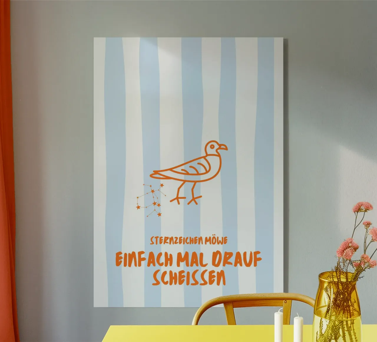 Möwe acryl van Annikamilla